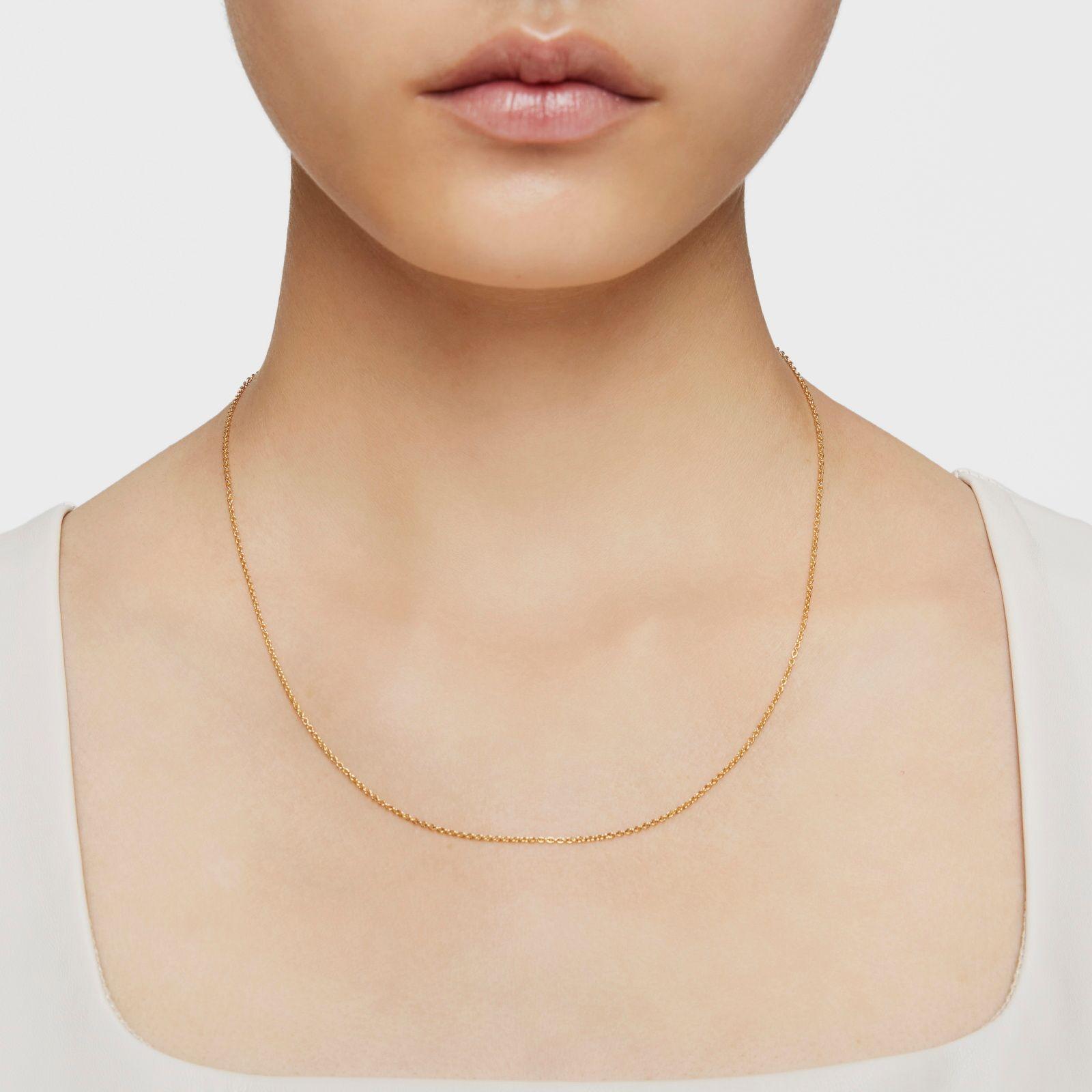 Gargantilla de baño de oro de 18 kt sobre plata 50 cm TOUS Basics-6