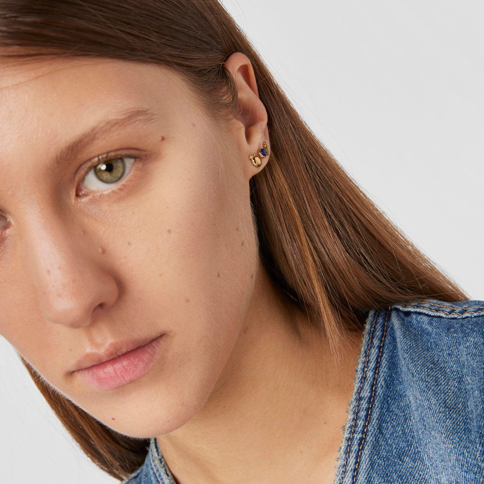 Aros de plata vermeil, citrino, amatista Virtual Garden Tous-4