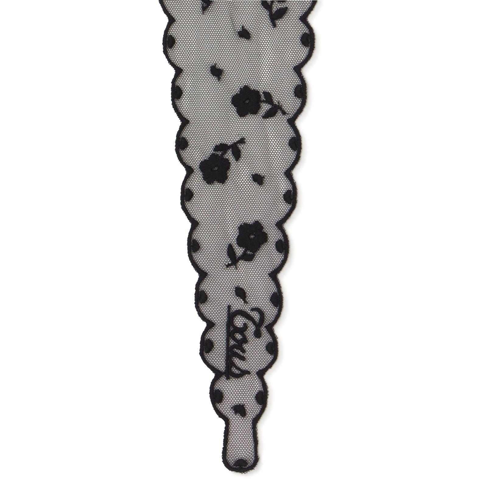 Pañuelo bordado negro TOUS Daisy-1