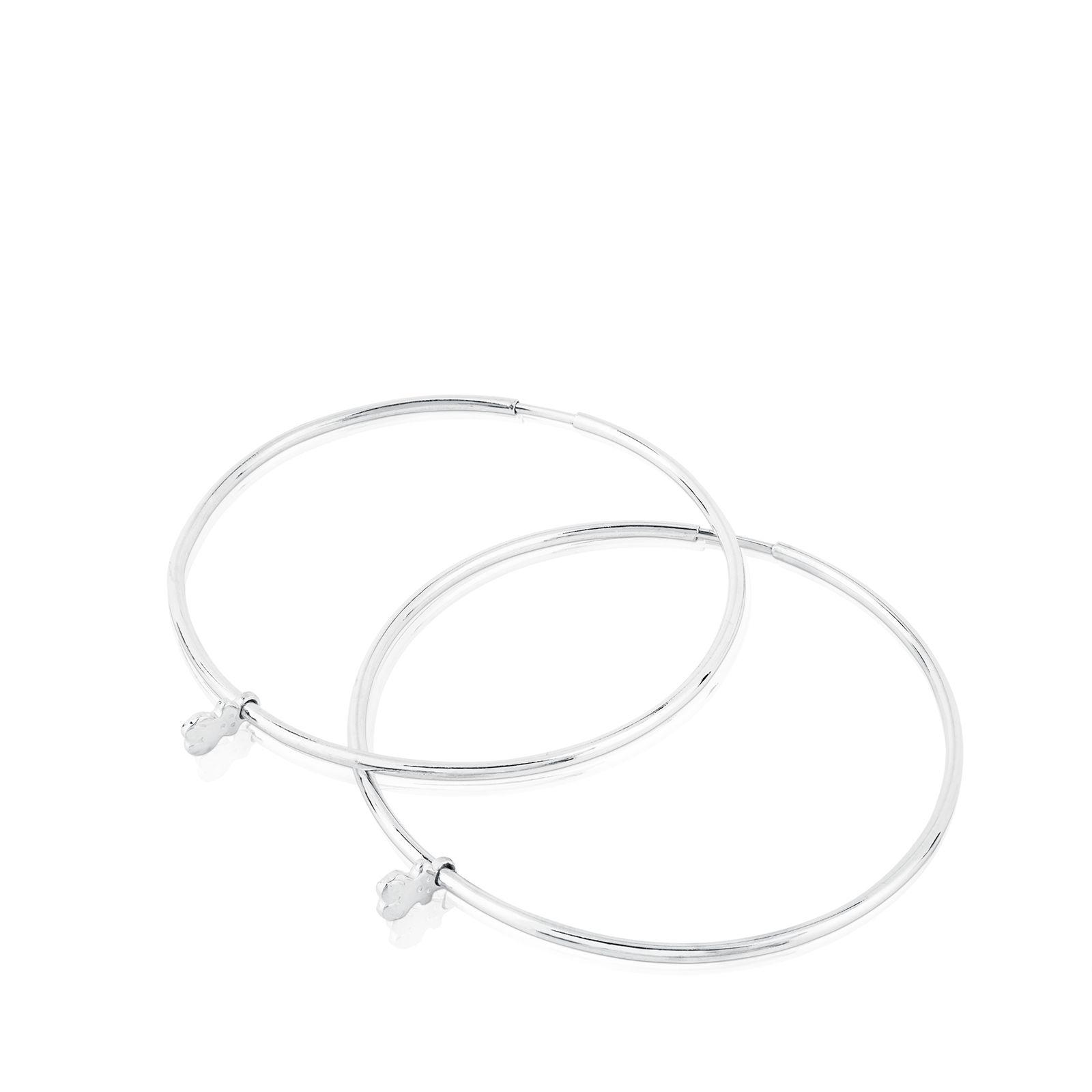 Pendientes Aros Bear de Plata Tous-2