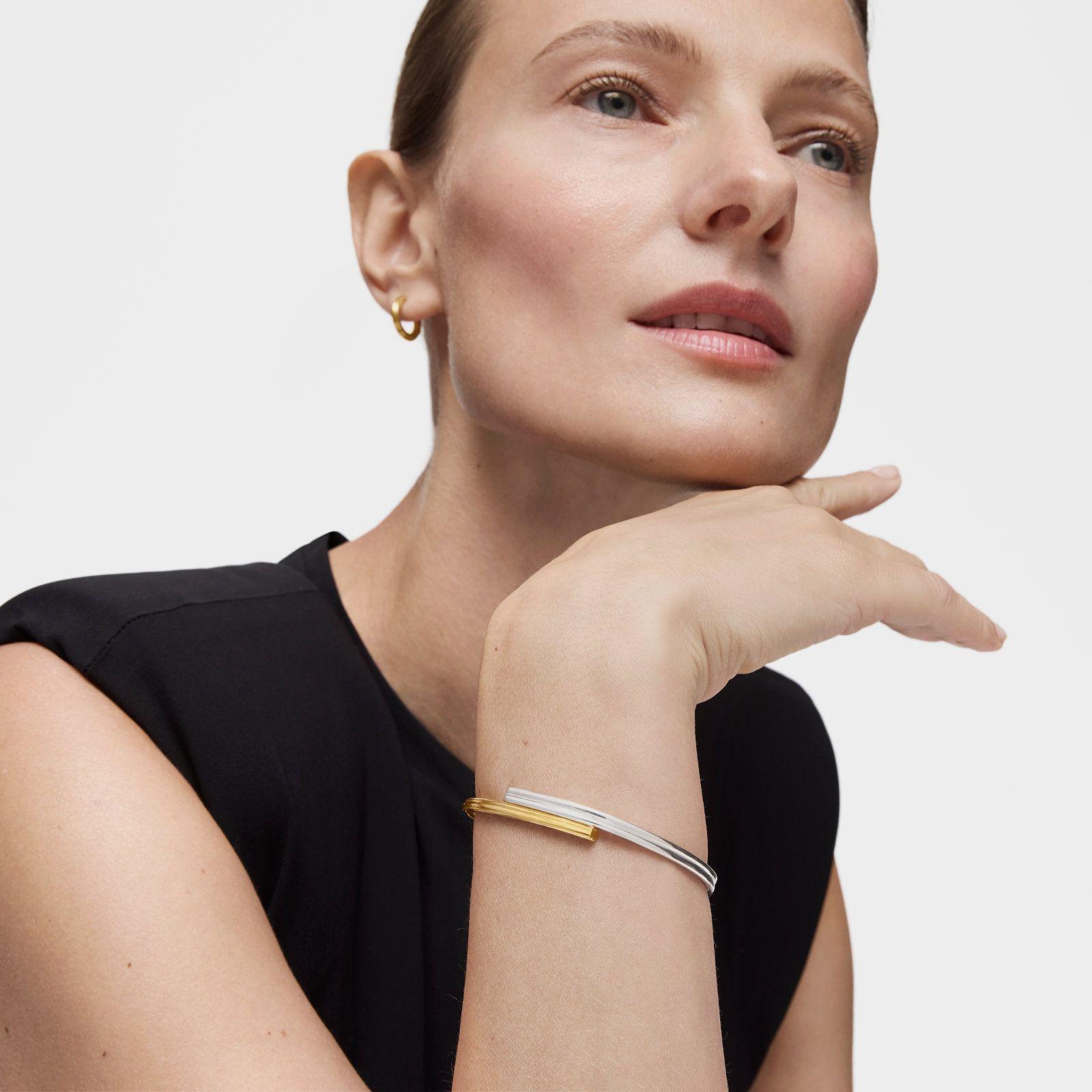 Pulsera esclava bicolor con motivos oso y corazón TOUS 1950-3
