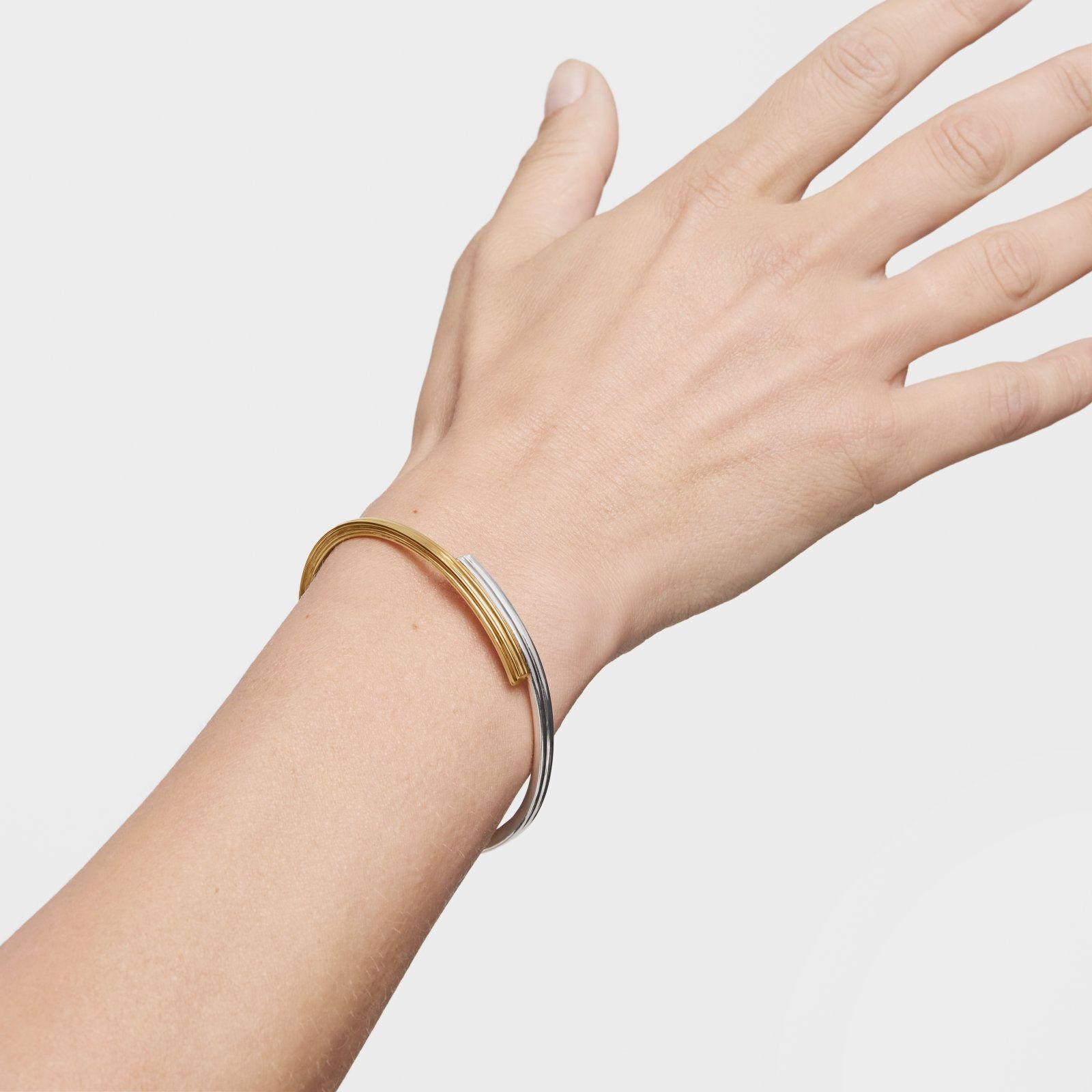 Pulsera esclava bicolor con motivos oso y corazón TOUS 1950-5