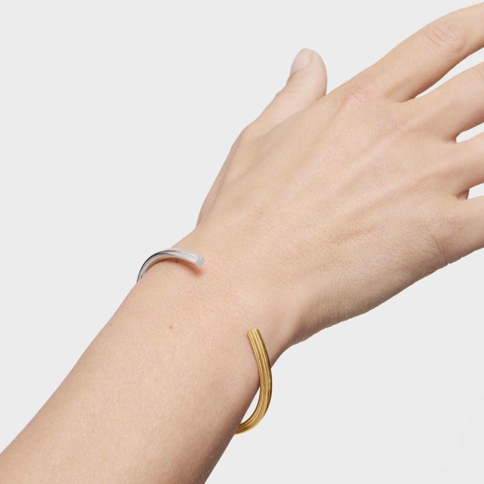 Pulsera esclava bicolor con motivos oso y corazón TOUS 1950-6