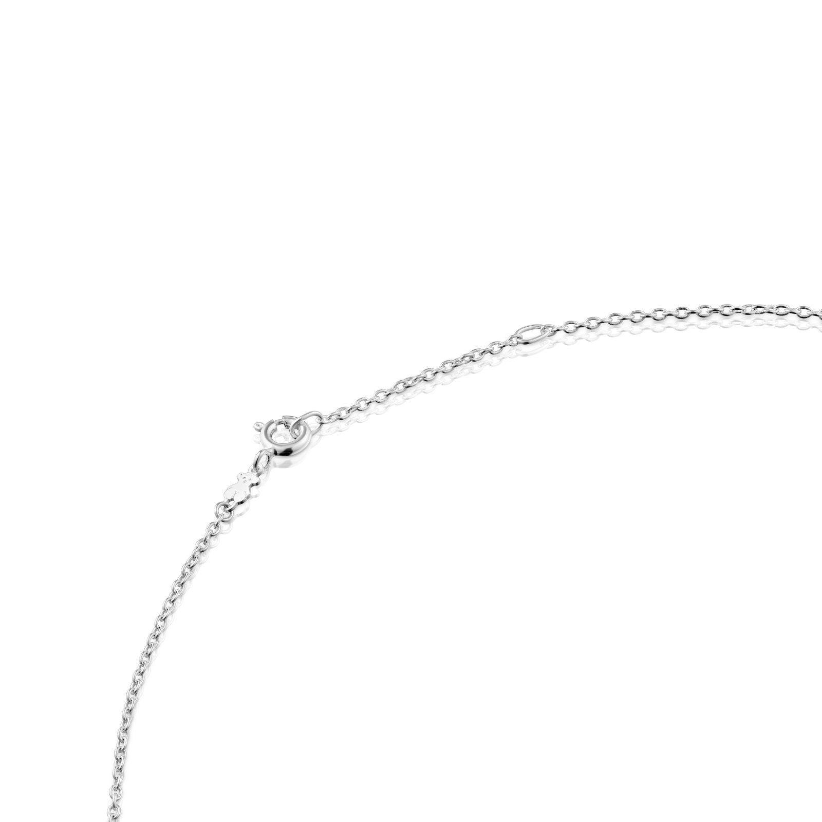 Collar de plata y calcedonia verde tratada Bold Bear Tous-2