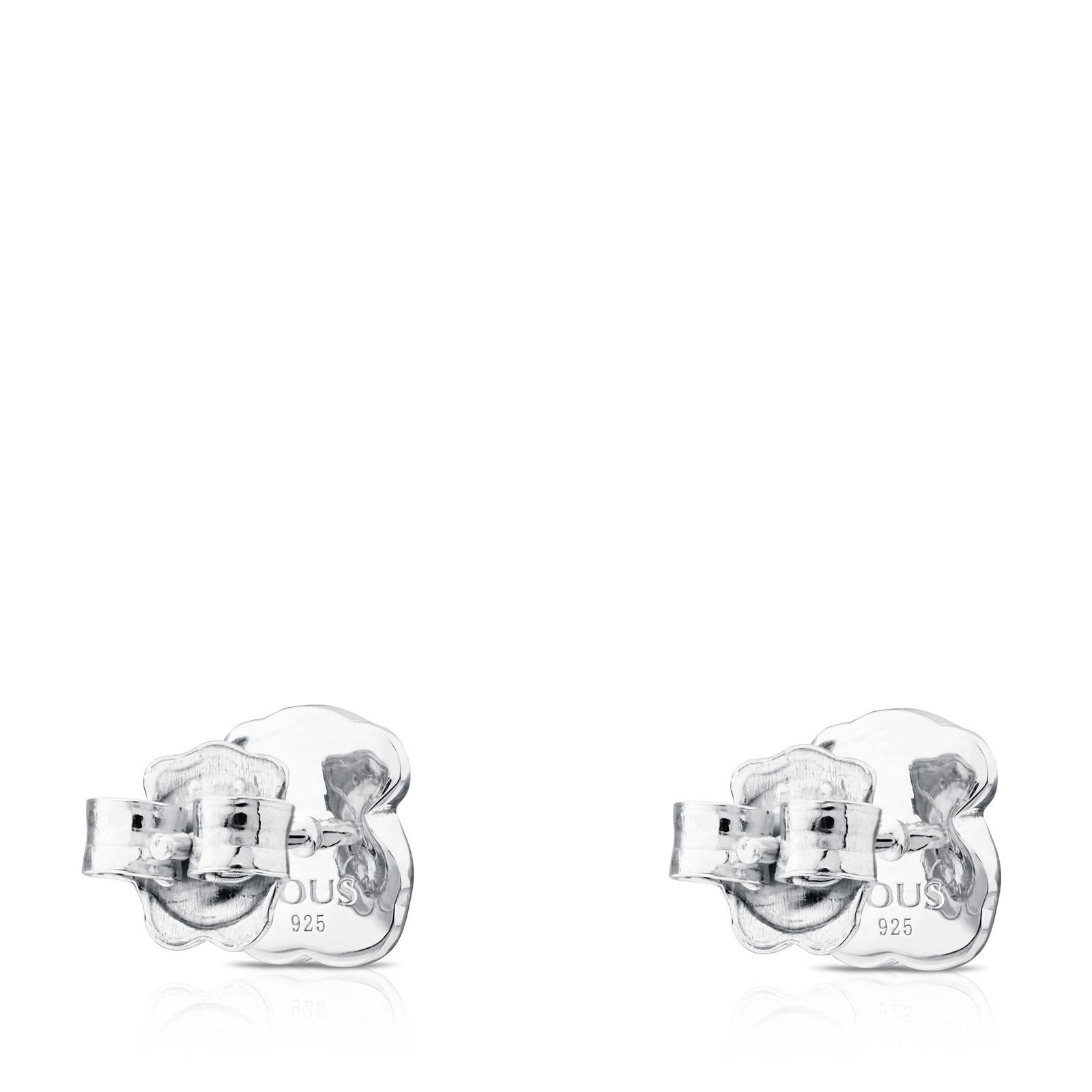 Pendientes Tous New Color Plata con Cuarzo con Dumortierita-2