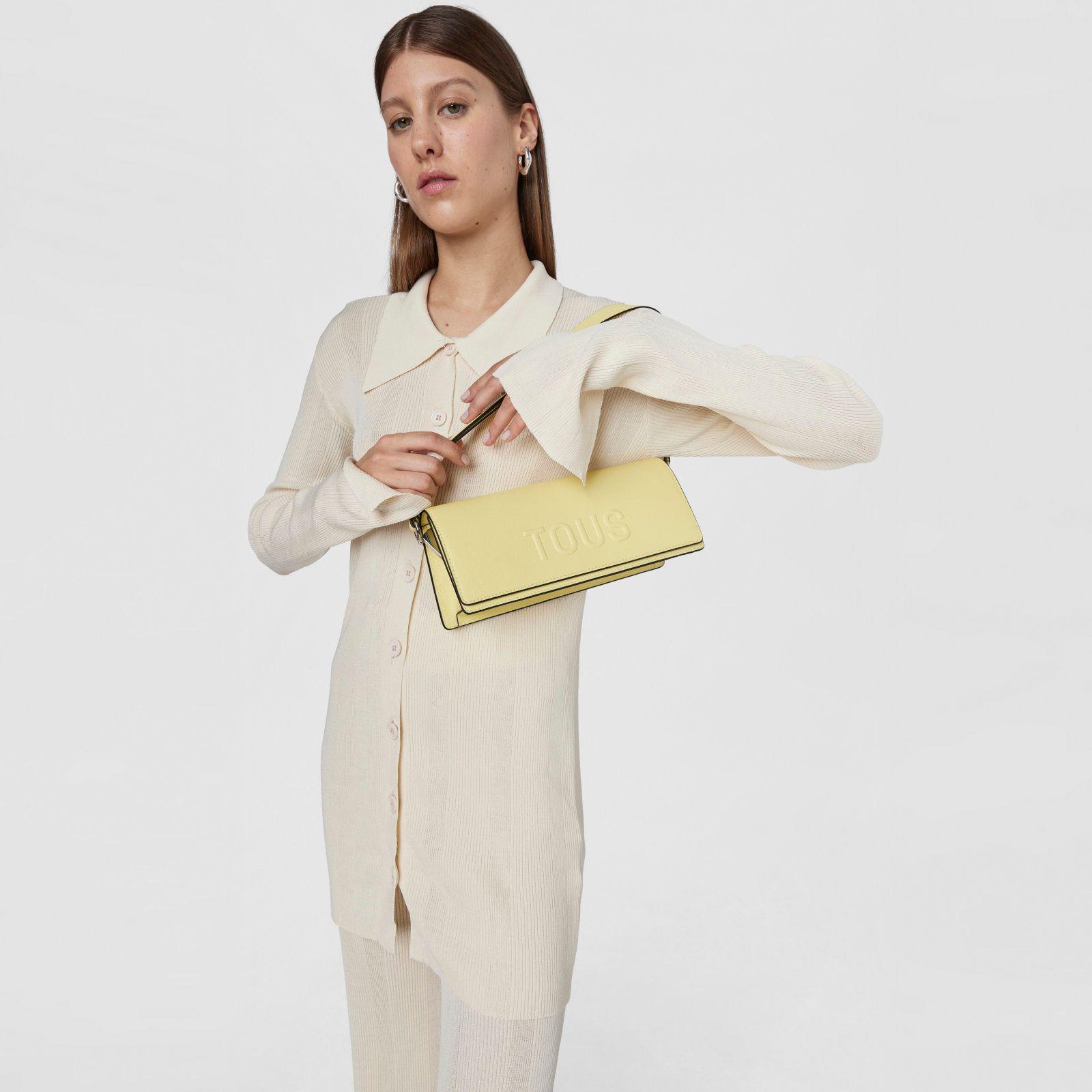 Bolso de hombro amarillo TOUS La Rue-3