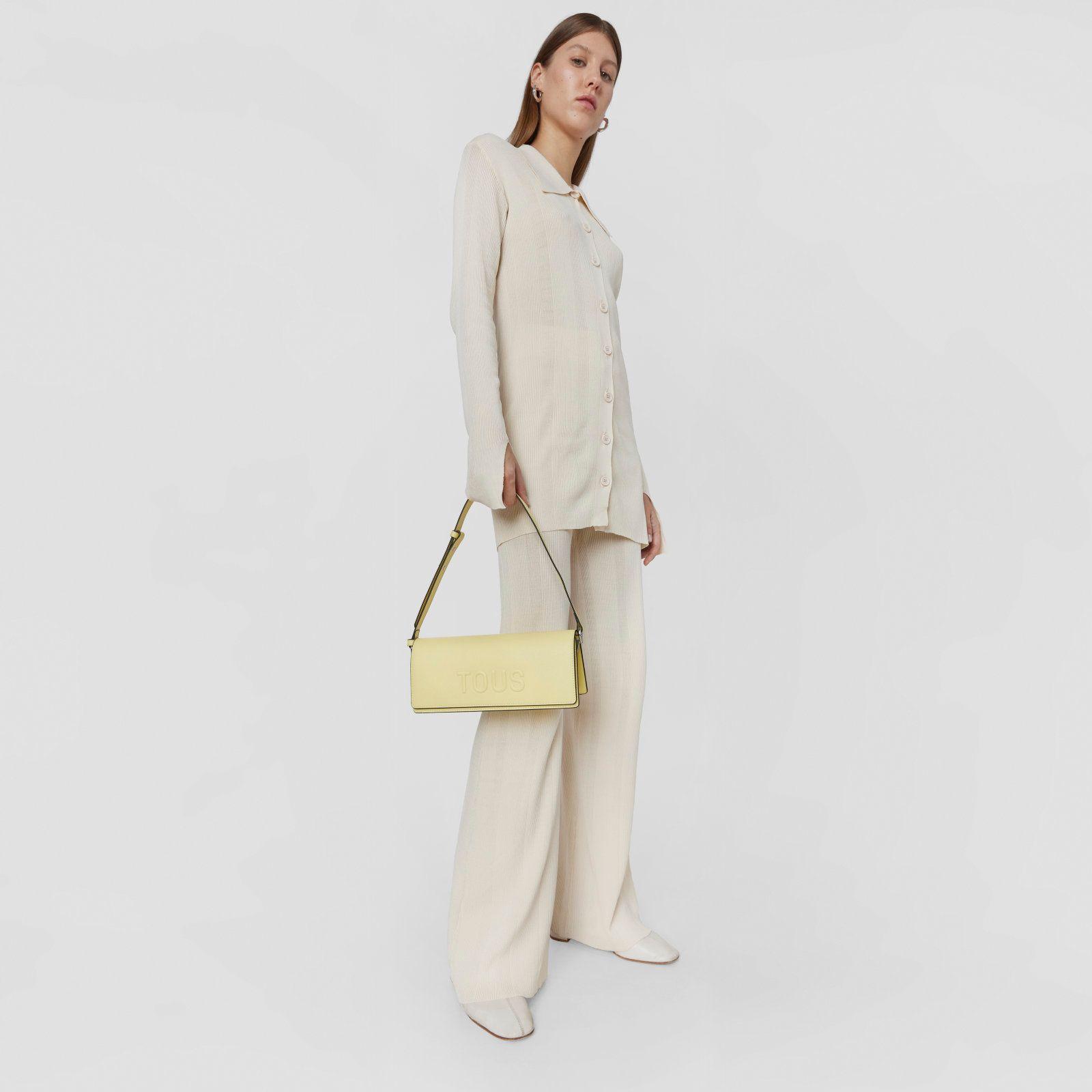 Bolso de hombro amarillo TOUS La Rue-5