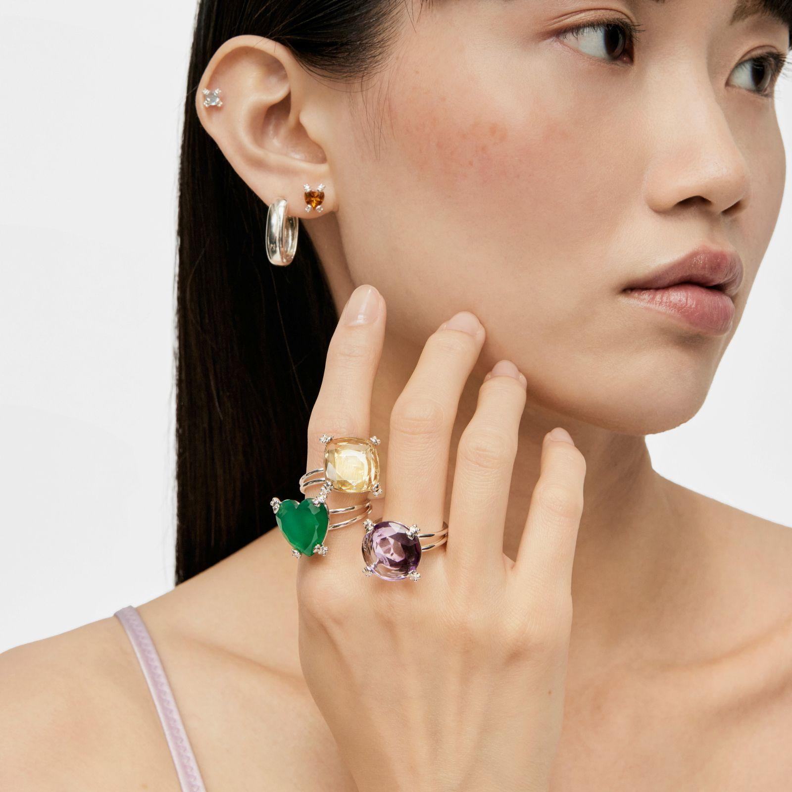 Anillo de plata y citrino Color Pills-5