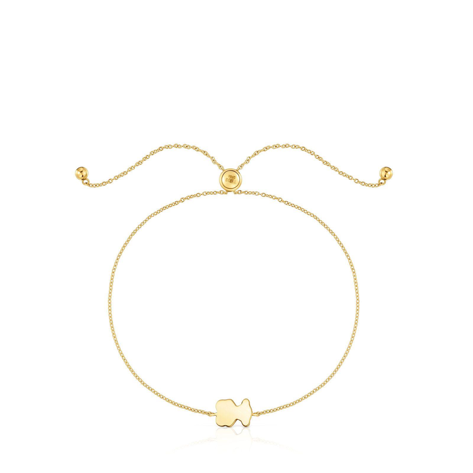 Pulsera motivo oso de oro y lapislázuli TOUS 1950-1