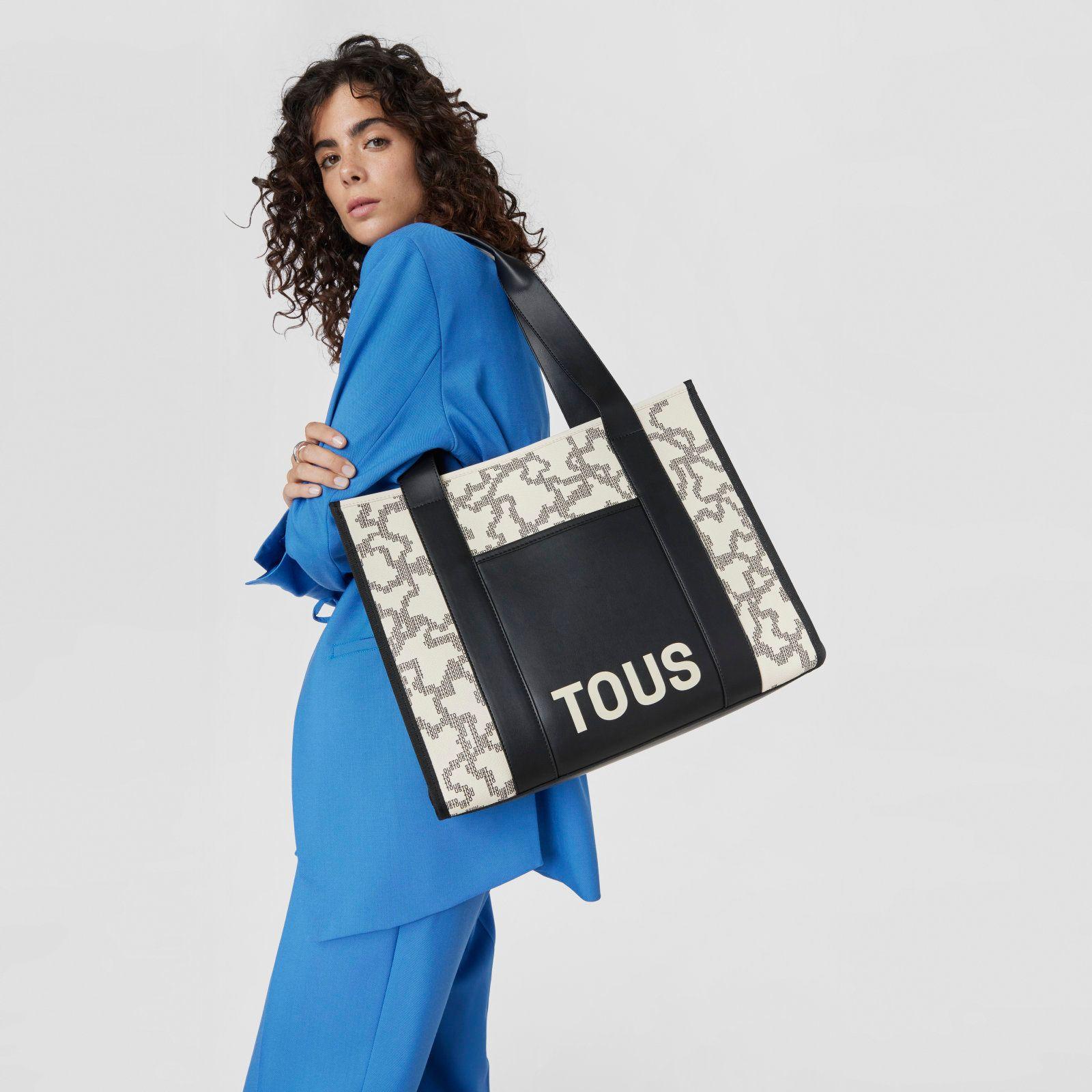 Shopping grande Amaya beige Kaos Pix-3