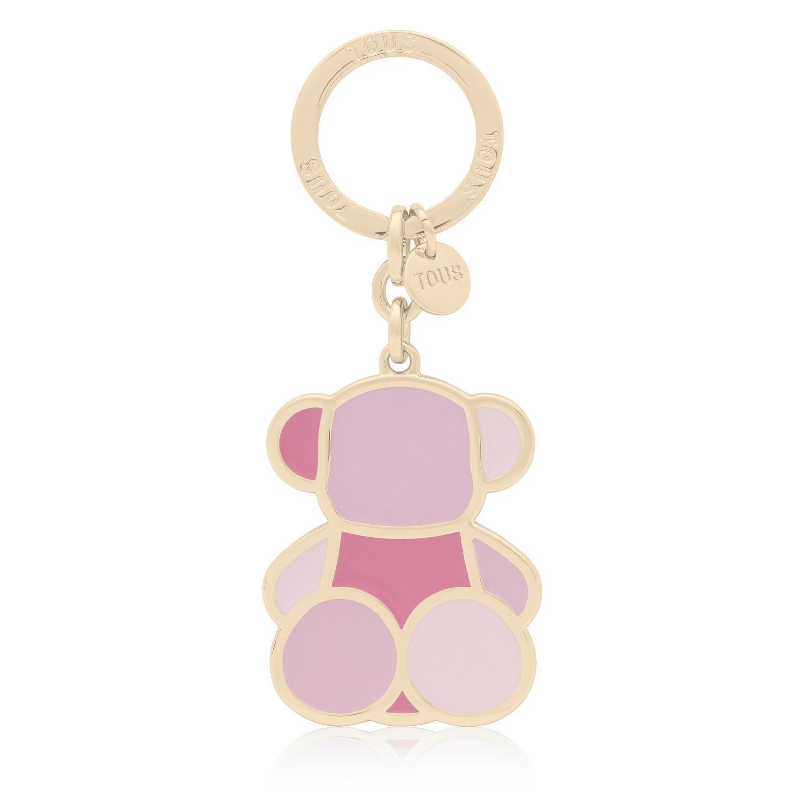 Llavero rosa TOUS Bear Faceted-0