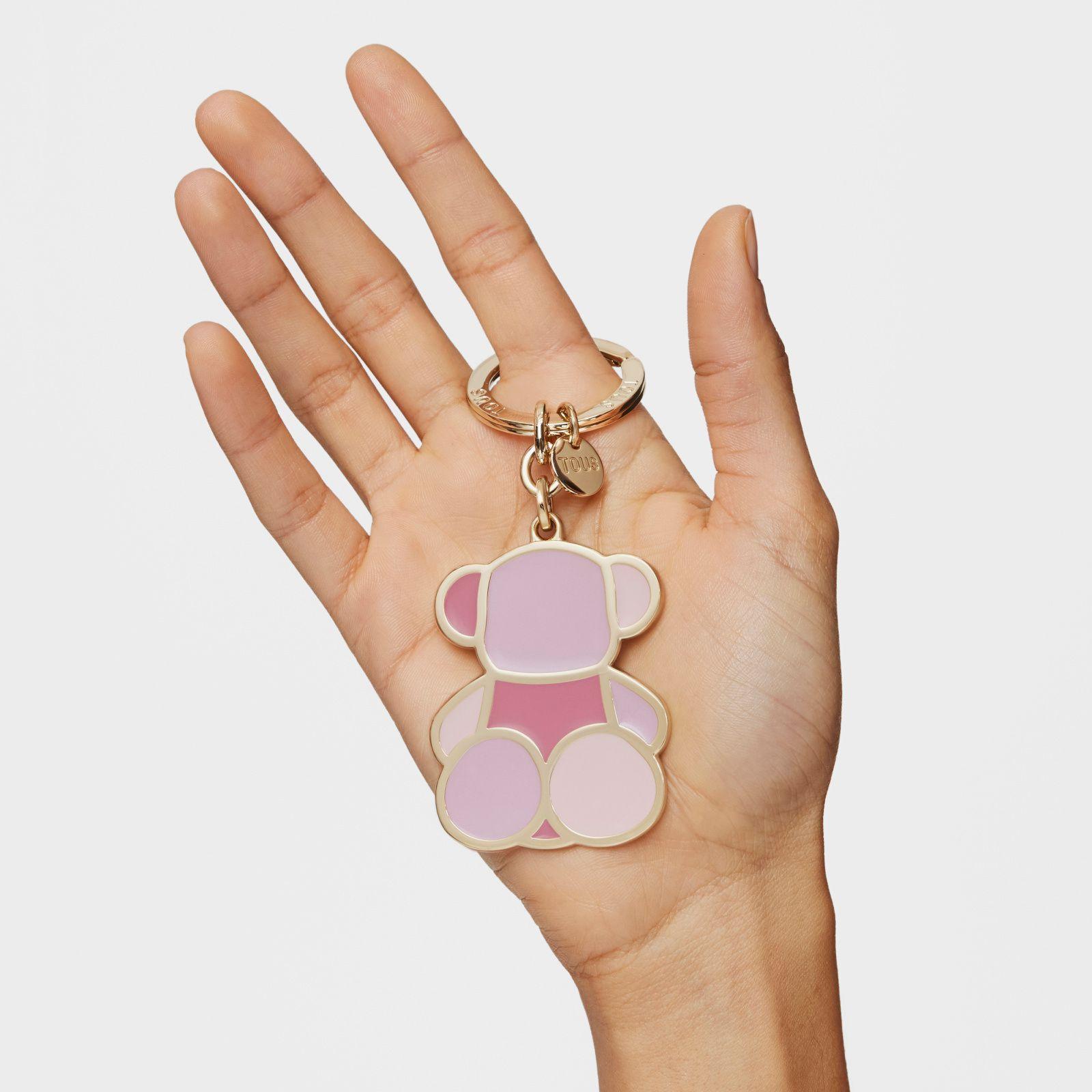 Llavero rosa TOUS Bear Faceted-2
