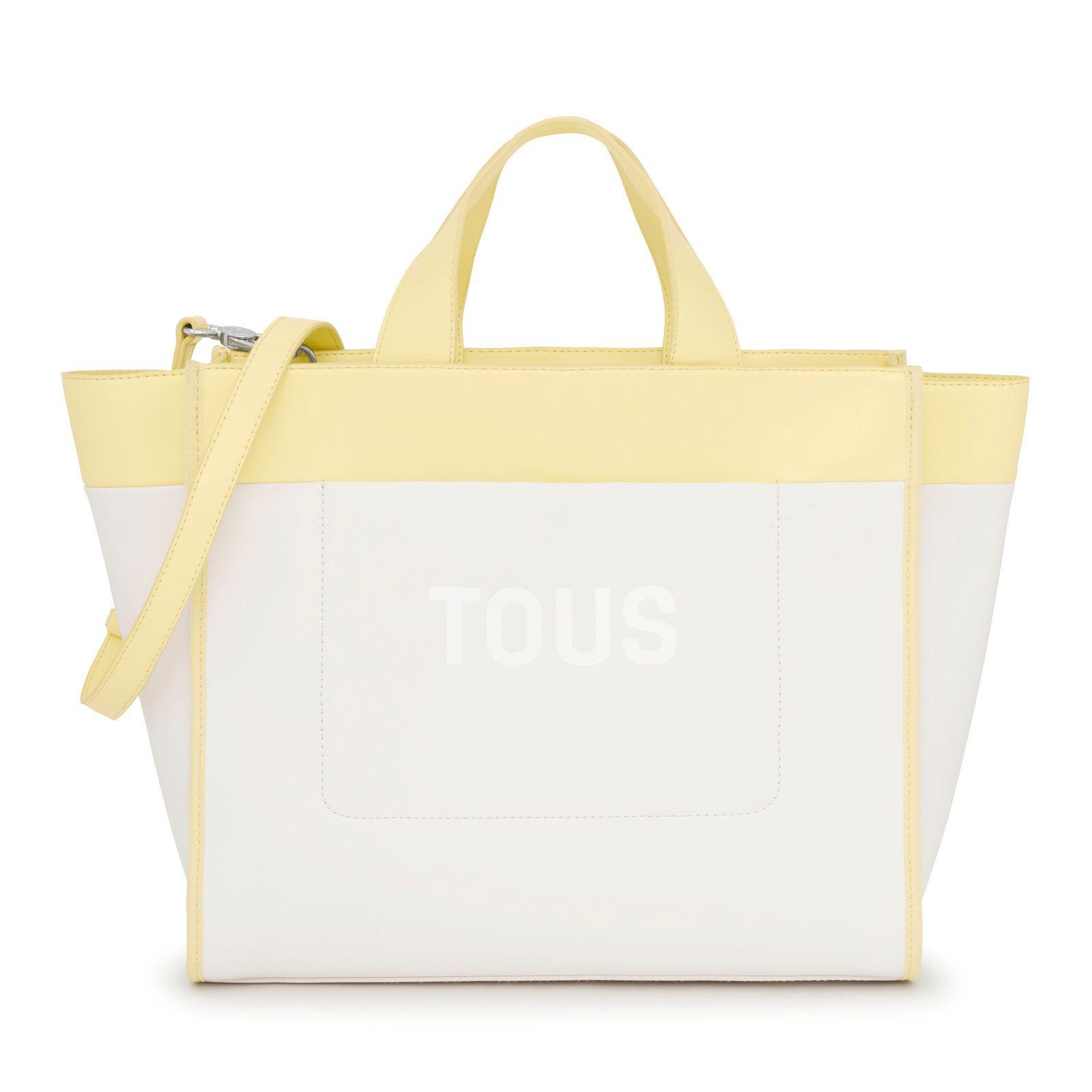 Capazo beige y amarillo Tous Maya-0