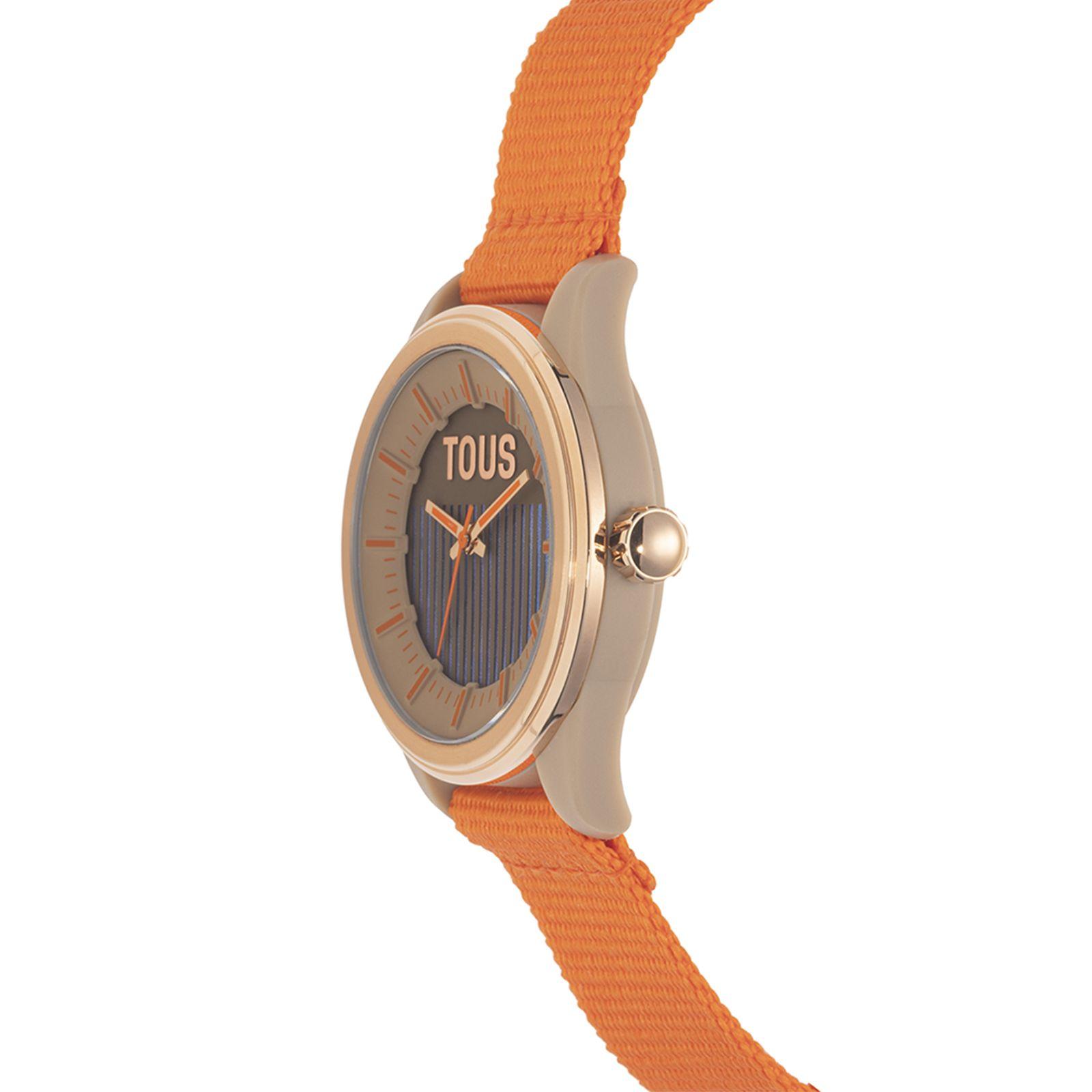 Reloj analógico solar naranja Vibrant Sun-1