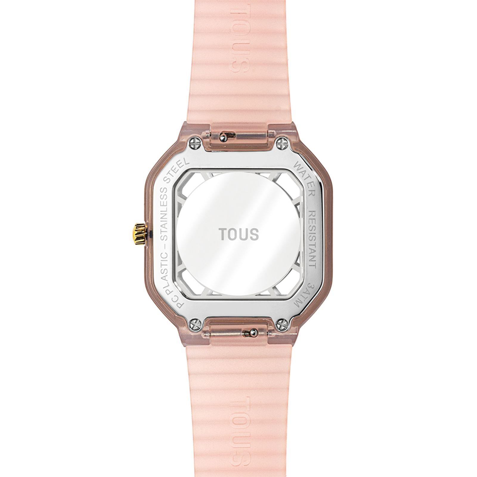 Reloj analógico de acero IPG rosa con zirconitas Gleam Fresh-2