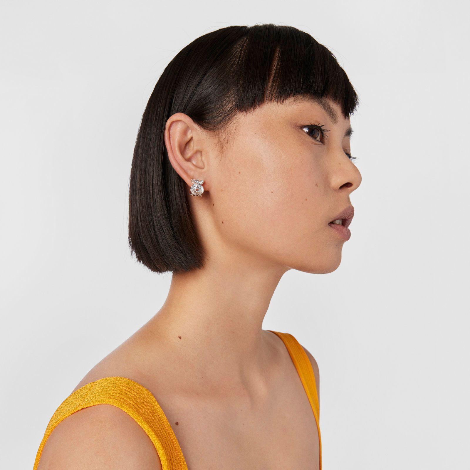 Aros de plata con motivos Wicker Tous-0