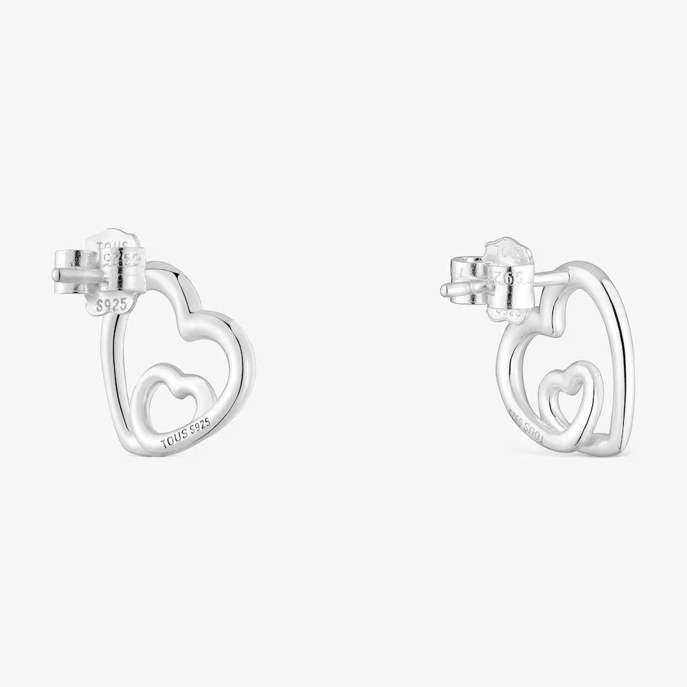 Pendientes silueta de plata TOUS Flechazo-2