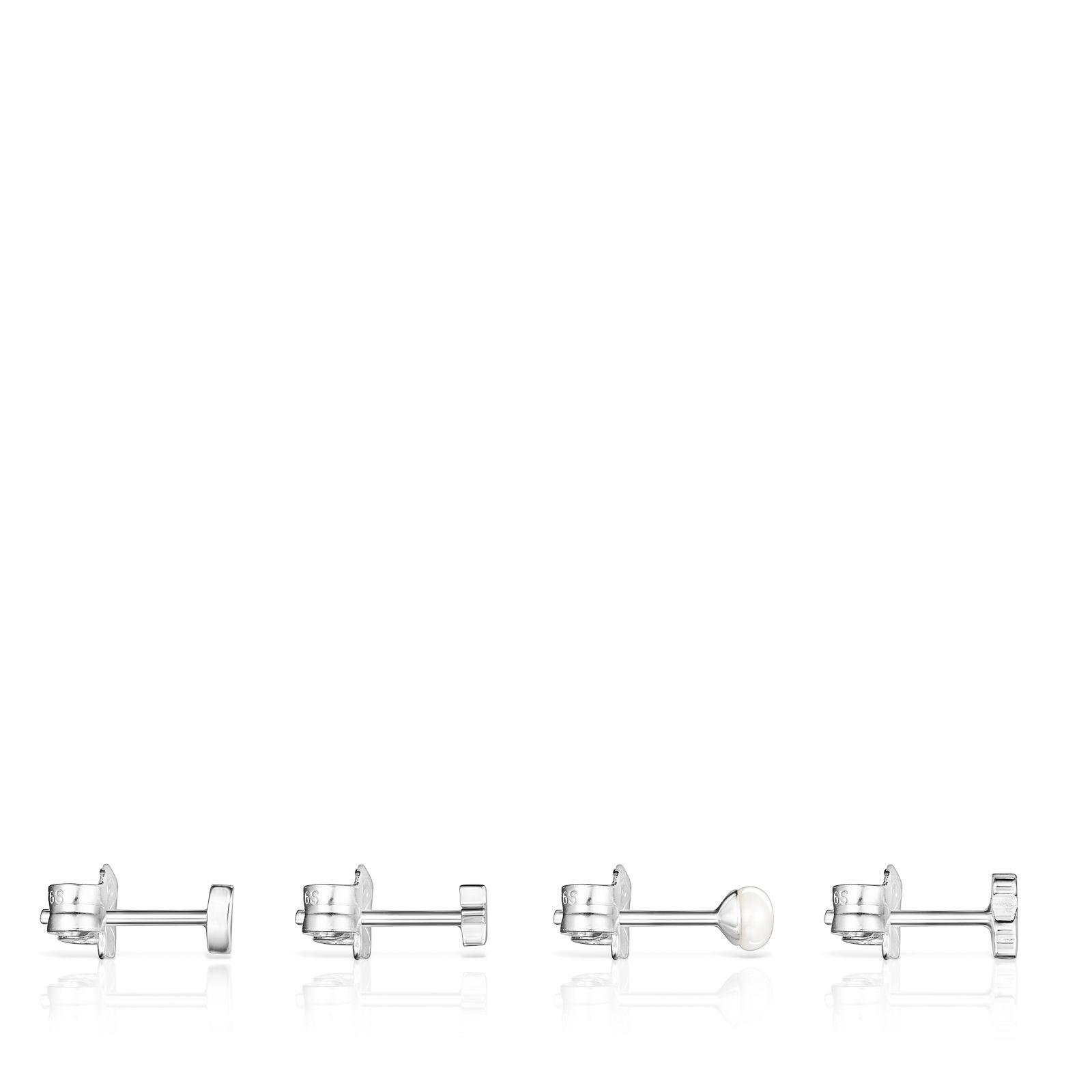 Pack de Aros Cool Joy de plata y perla-1