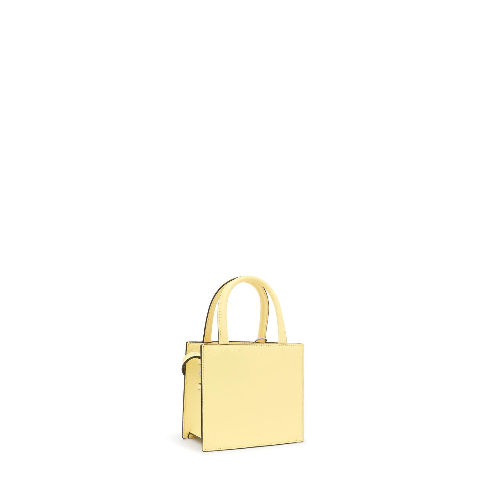 Bolso mini cube amarillo claro TOUS Brenda-1