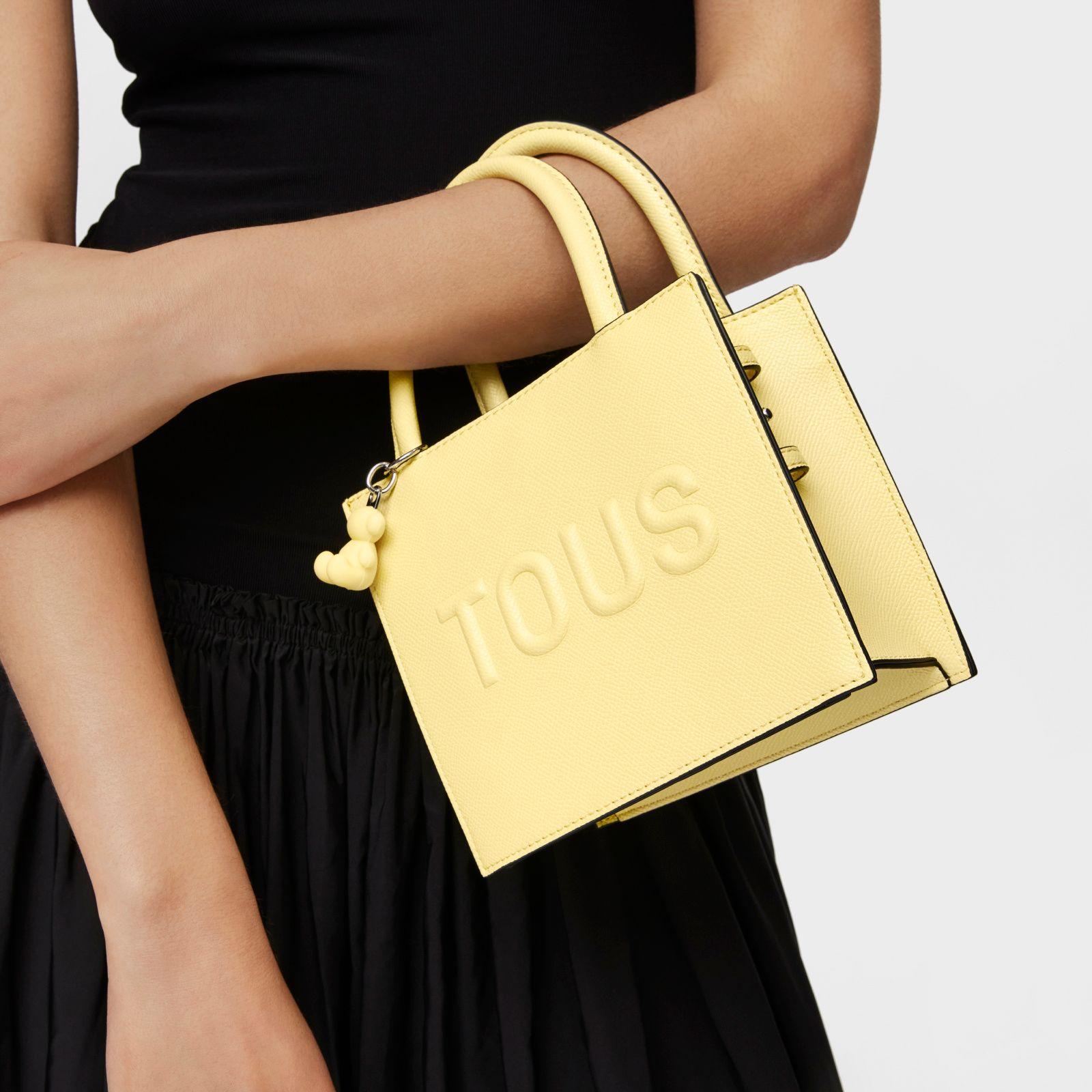 Bolso mini cube amarillo claro TOUS Brenda-6