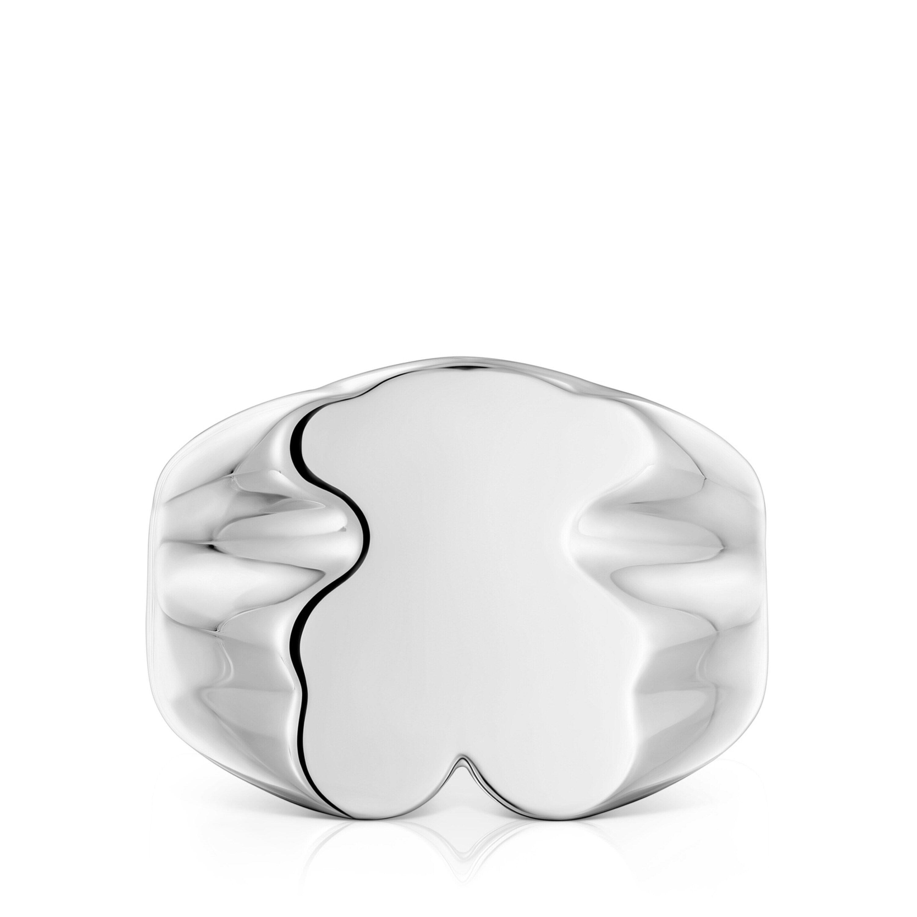 Anillo sello de plata oso 15 mm Sweet Dolls-3