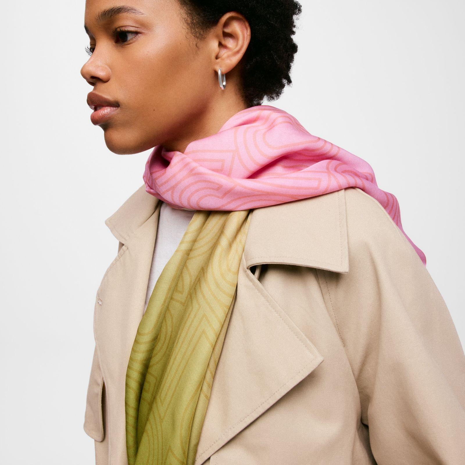 Foulard rosa TOUS Lines Gradient Repeat-3