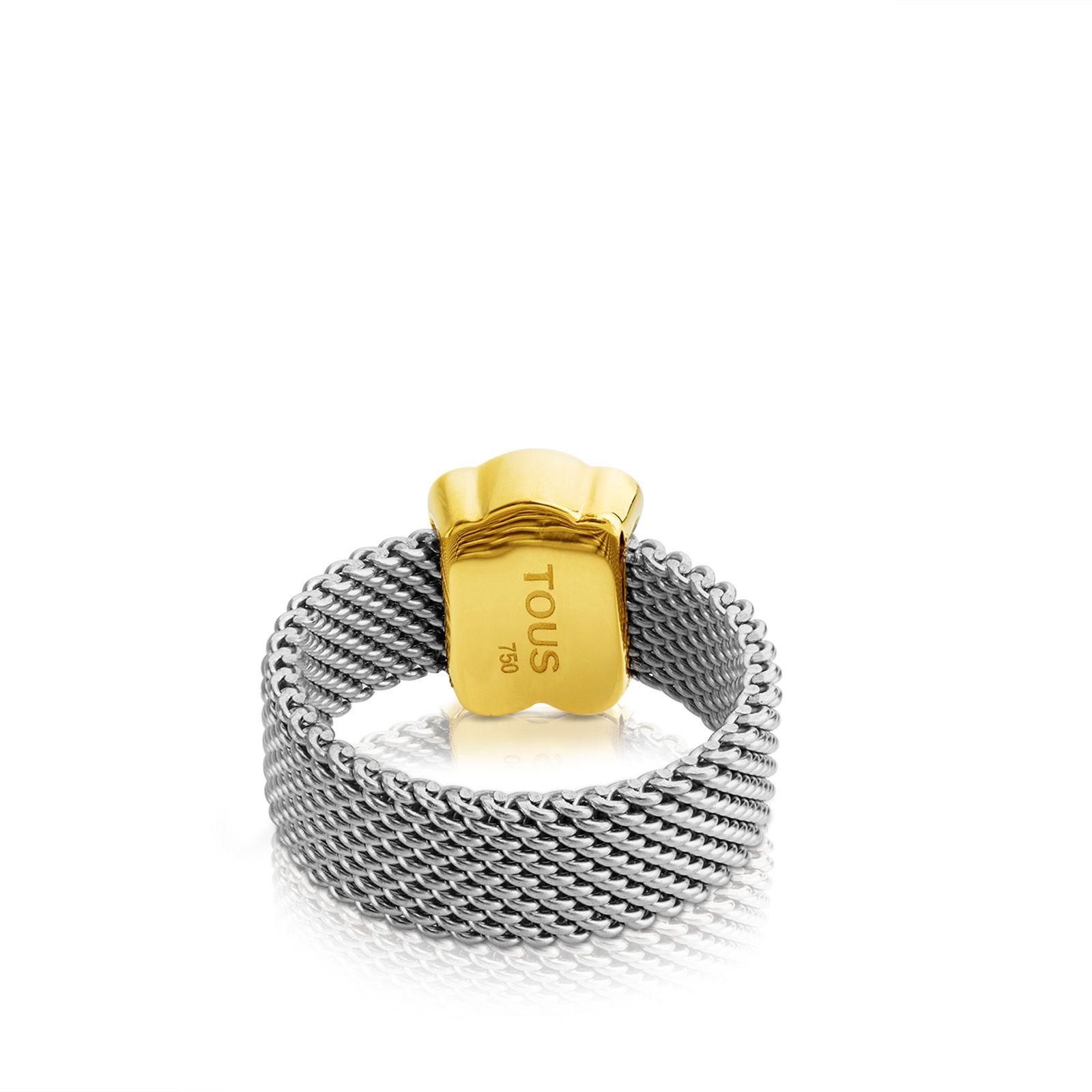 Anillo Tous Mesh de Acero y Oro Tous-1