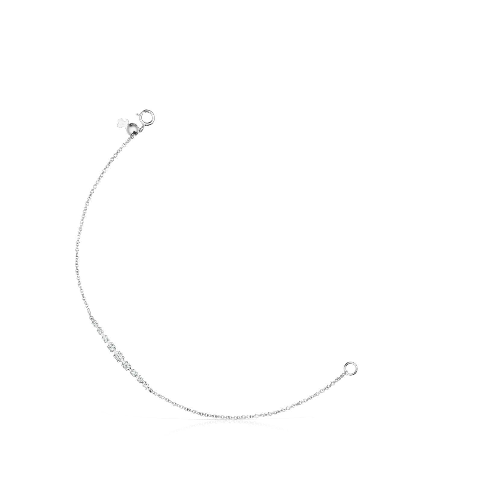 Pulsera Tous Riviere de Oro blanco con Diamantes-0