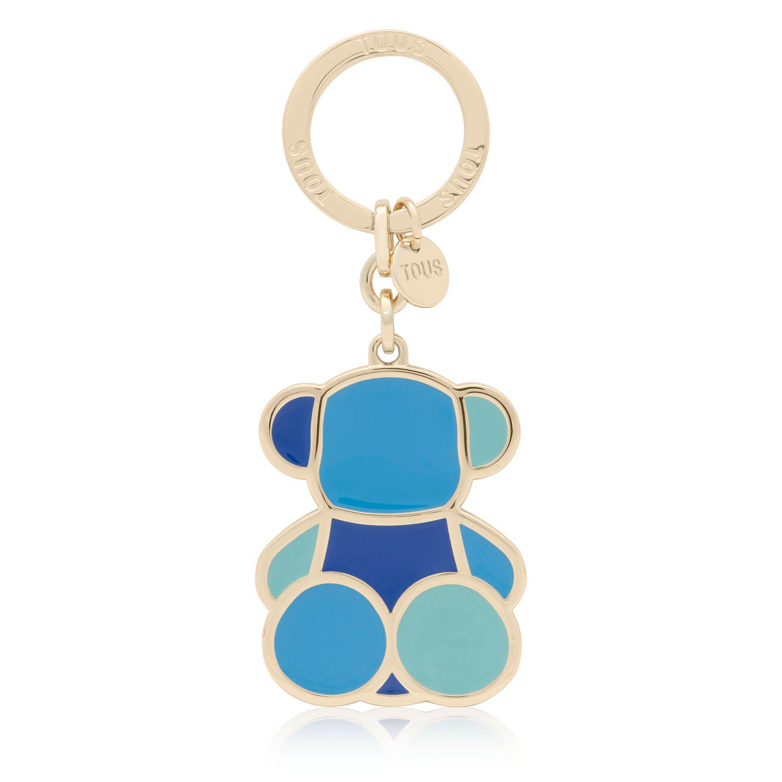 Llavero azul TOUS Bear Faceted-0