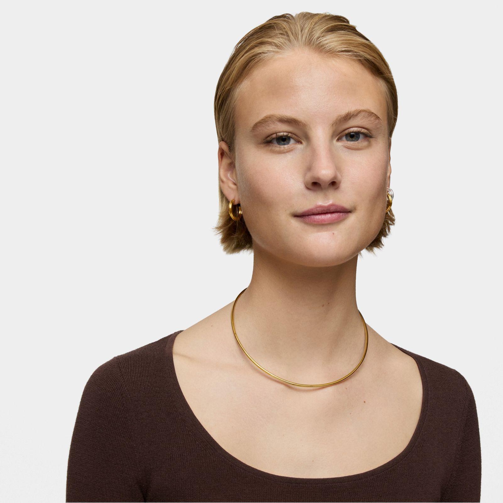 Collar con baño de oro 18 kt sobre plata Basicos-3