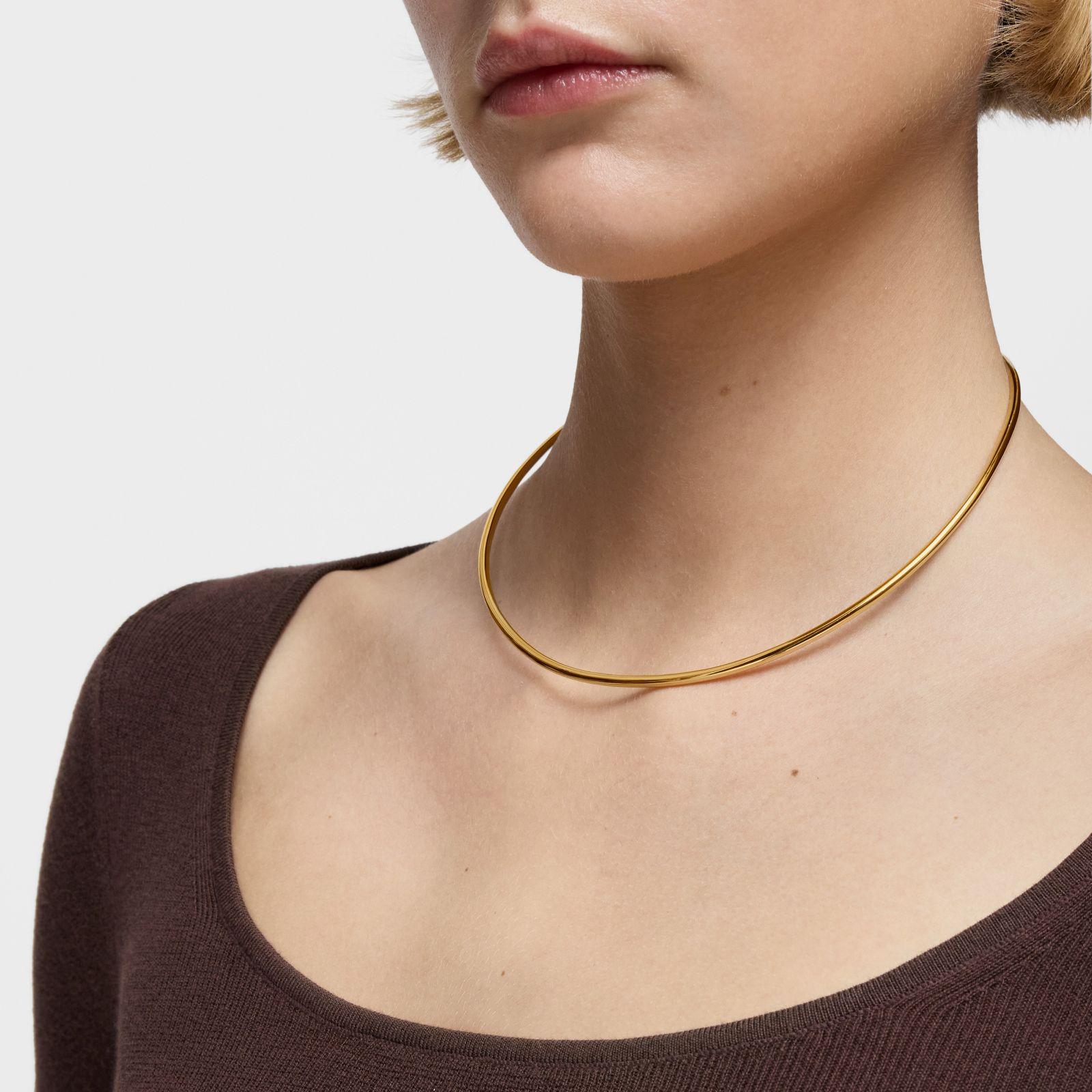 Collar con baño de oro 18 kt sobre plata Basicos-5