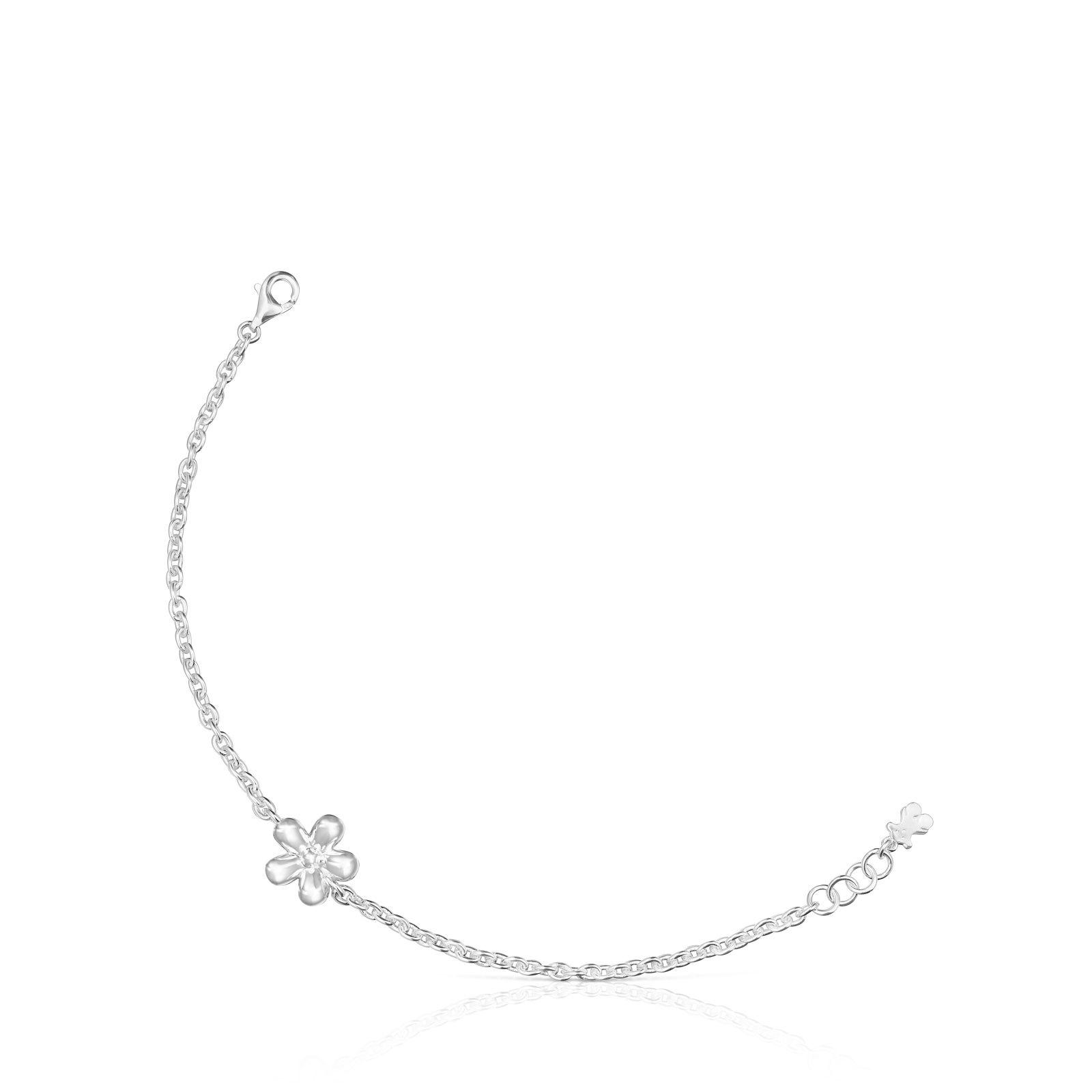 Pulsera cadena de plata Daisy-0