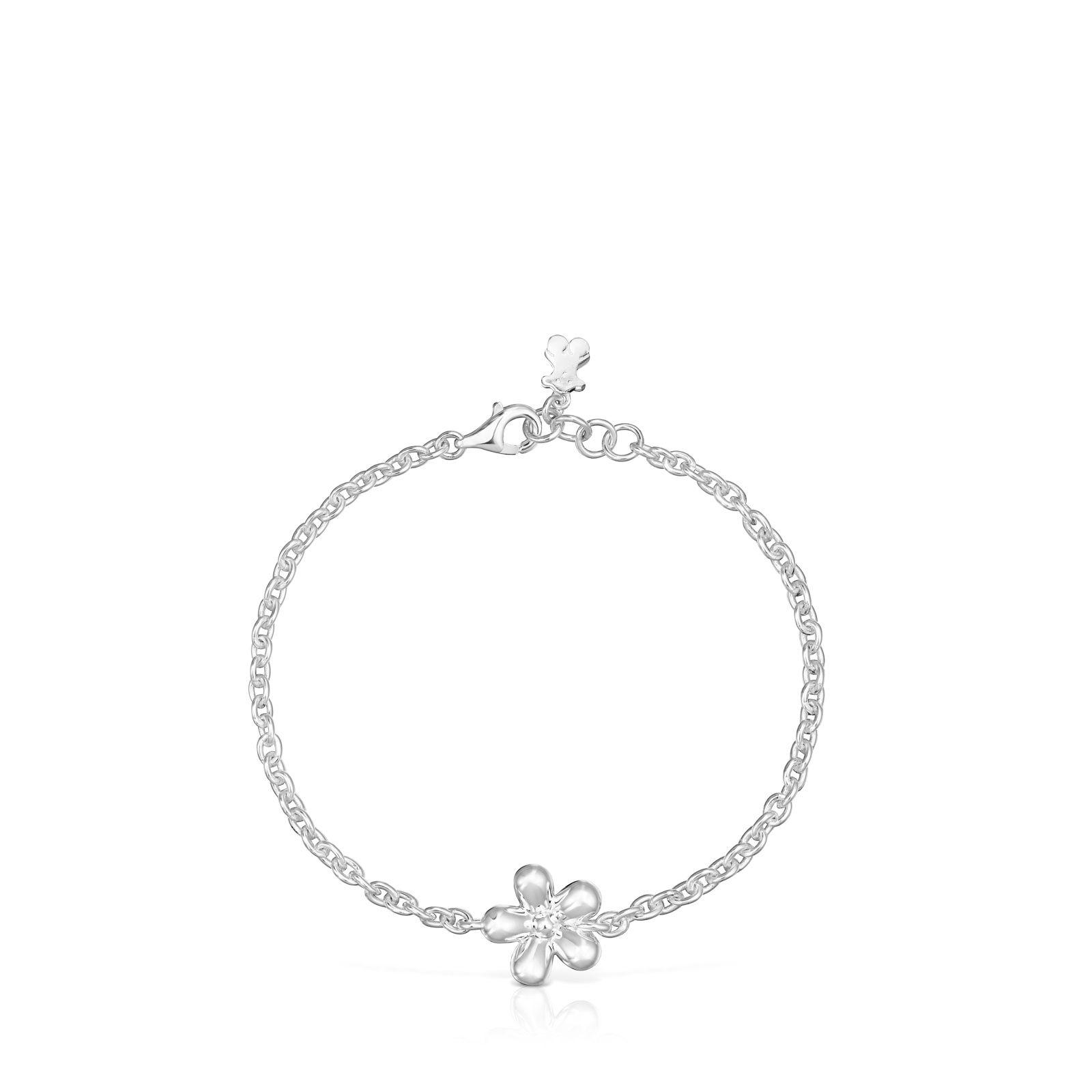 Pulsera cadena de plata Daisy-1