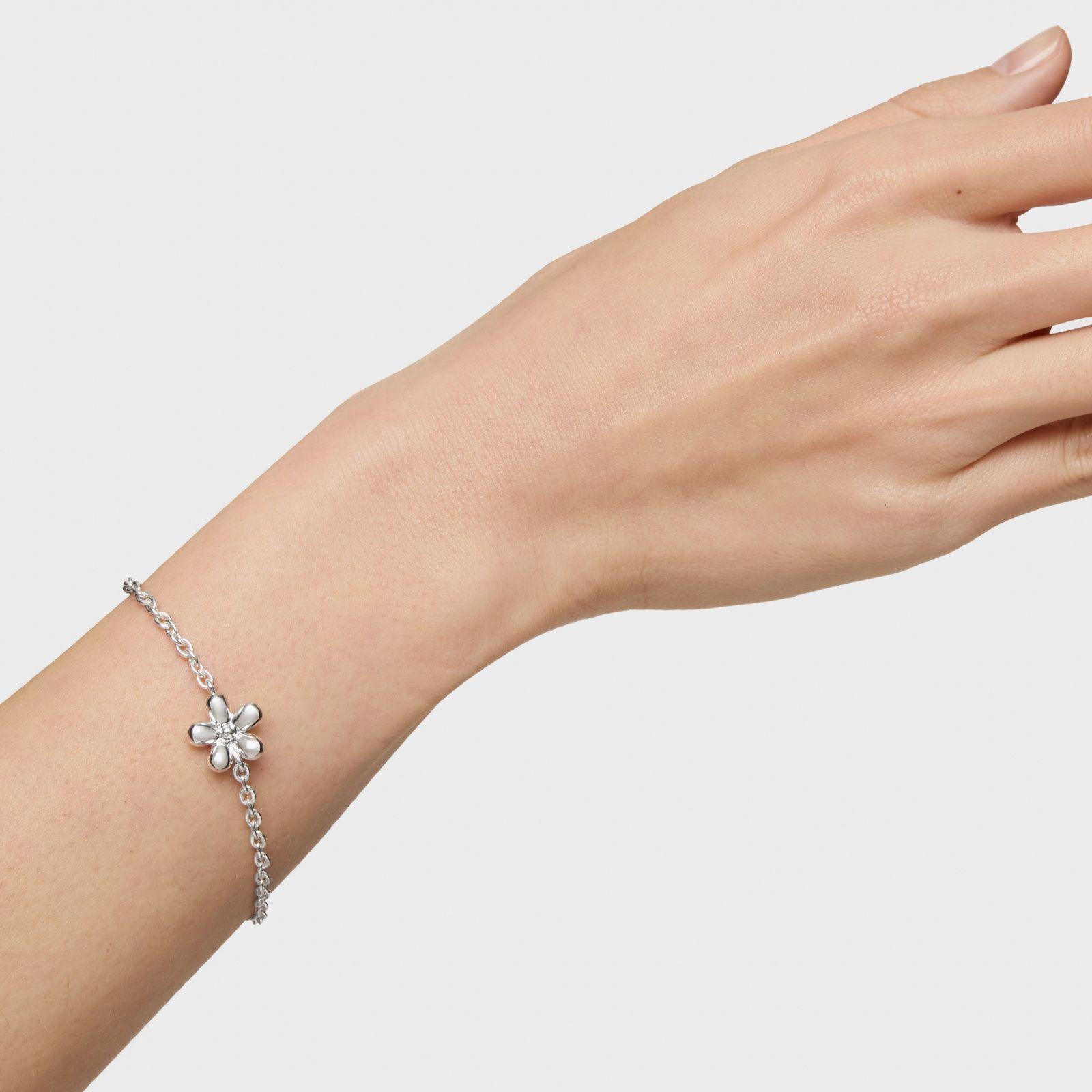 Pulsera cadena de plata Daisy-5