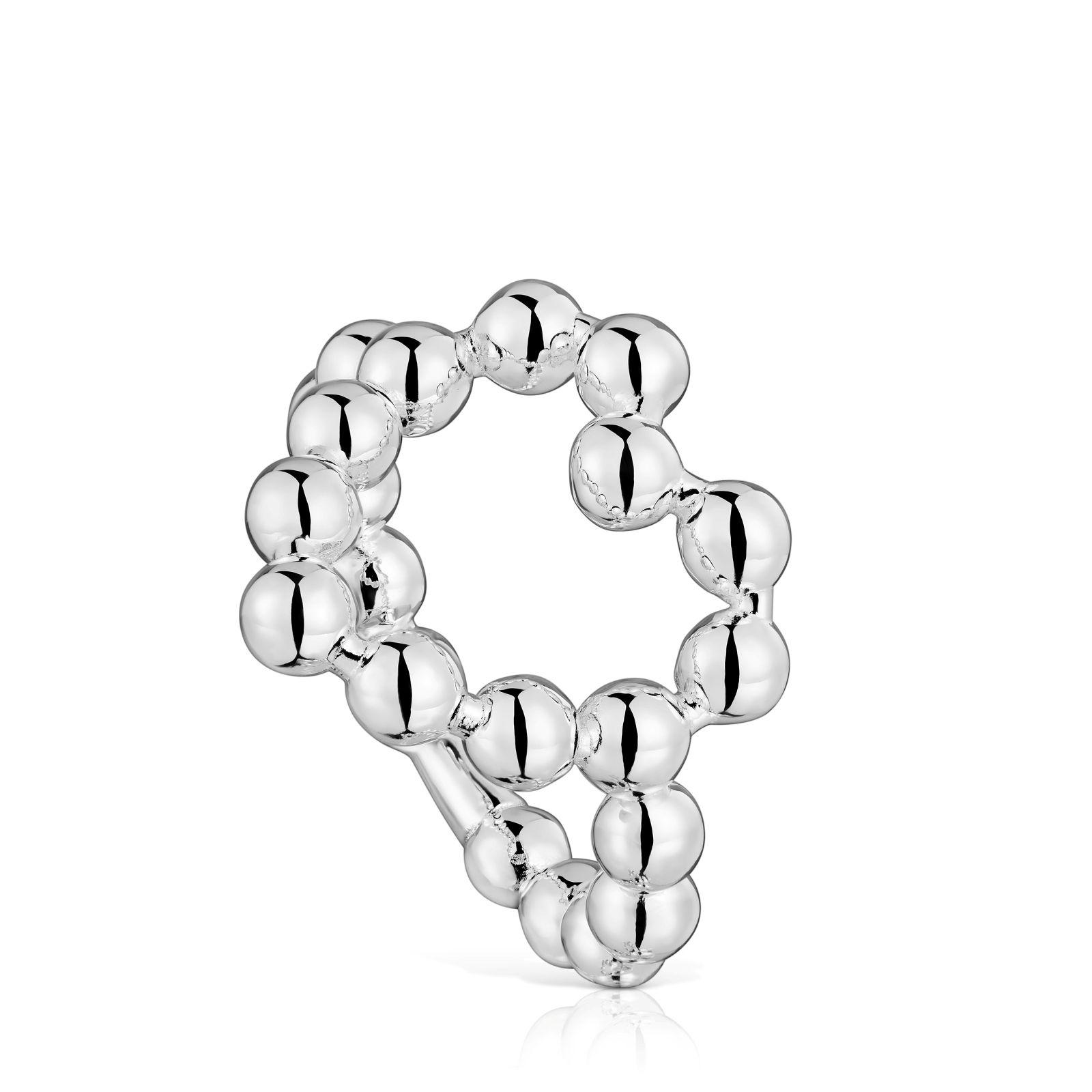 Anillo grande de plata corazón Sugar Party-0