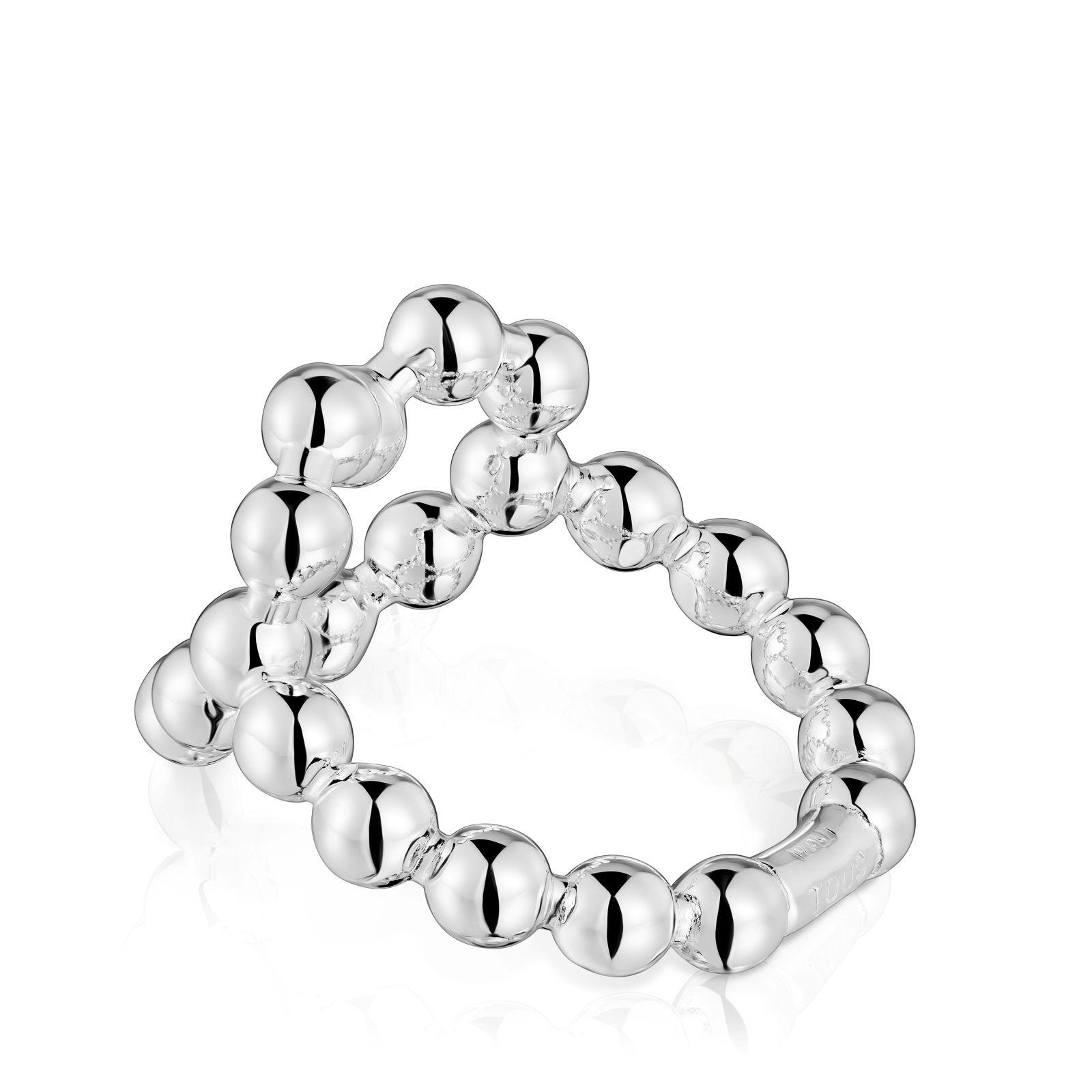 Anillo grande de plata corazón Sugar Party-2