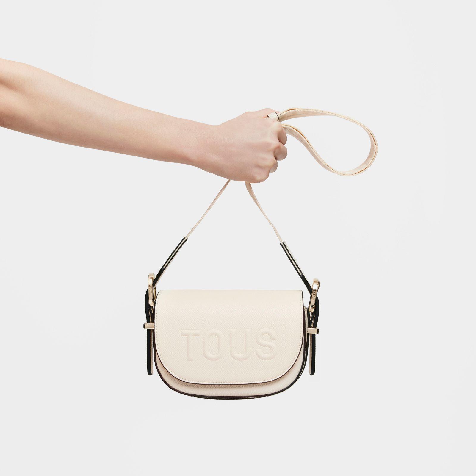 Mini bandolera medialuna beige TOUS Brenda-5