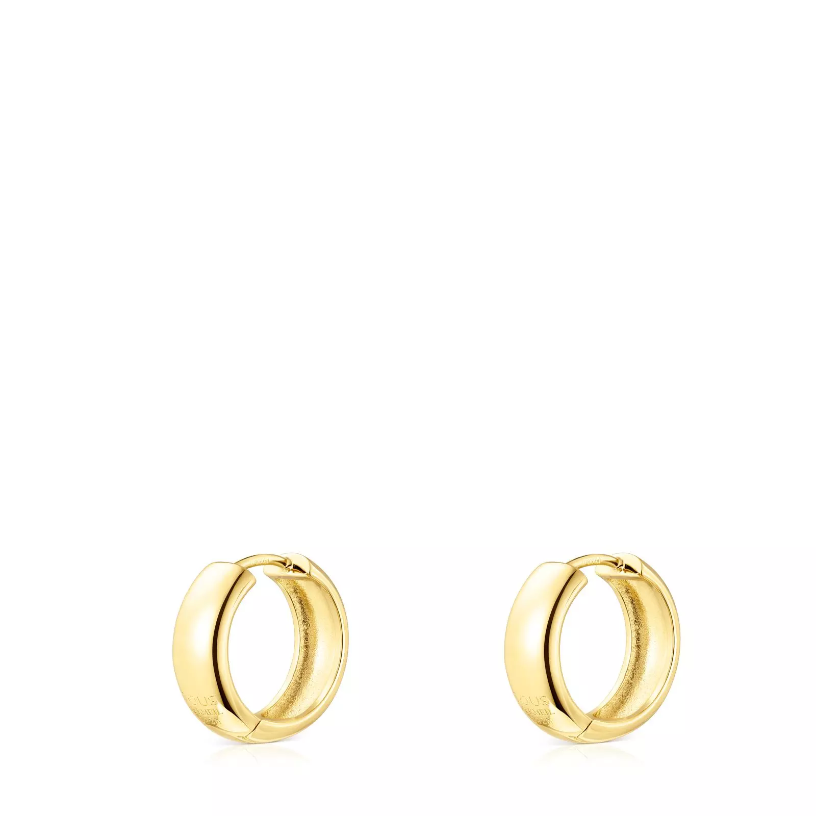 Pendientes con baño de oro 18 kt sobre plata TOUS Basics-2