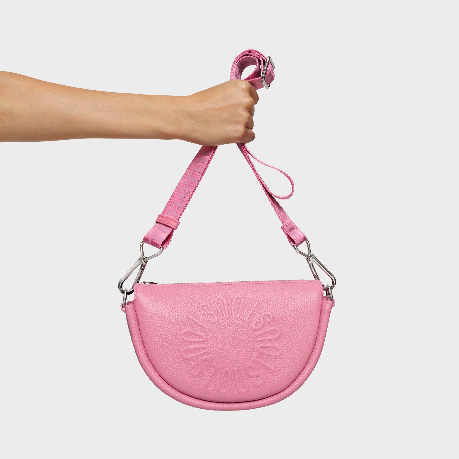 Bandolera mediana de piel rosa oscuro TOUS Miranda-5
