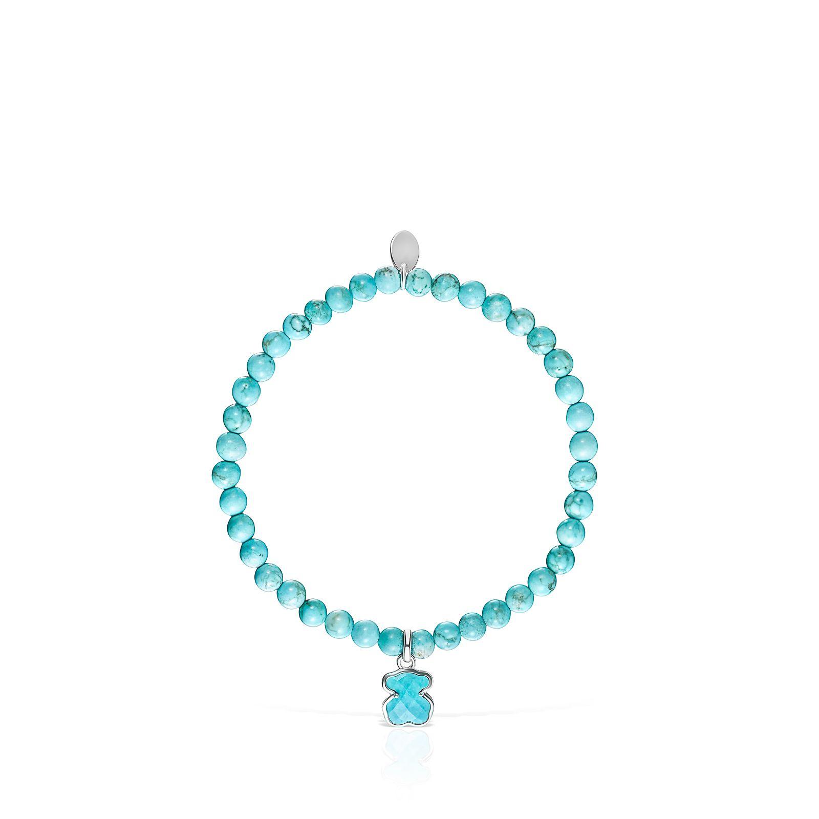 Pulsera de plata y magnesita teñida Icon Color Tous-1