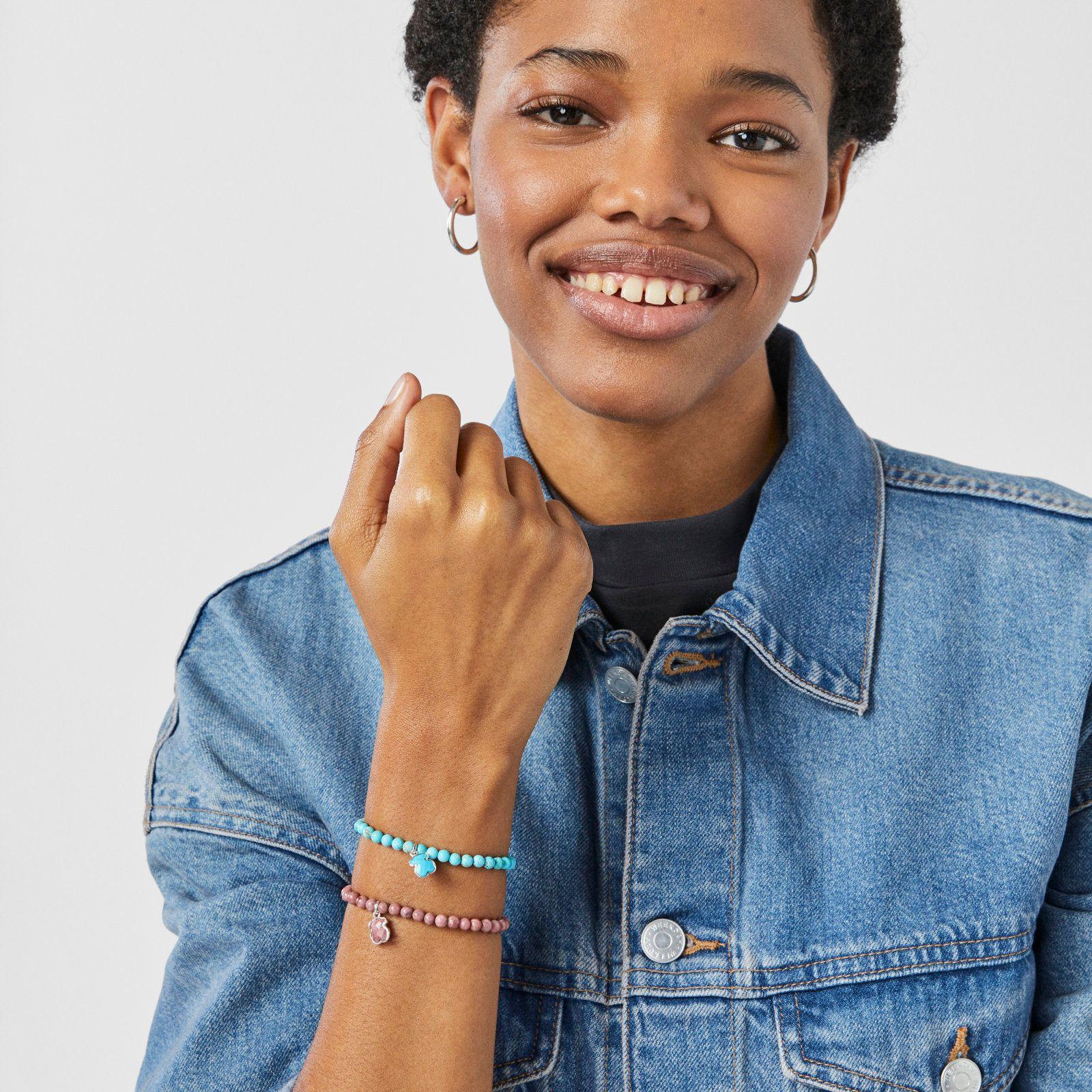 Pulsera de plata y magnesita teñida Icon Color Tous-3