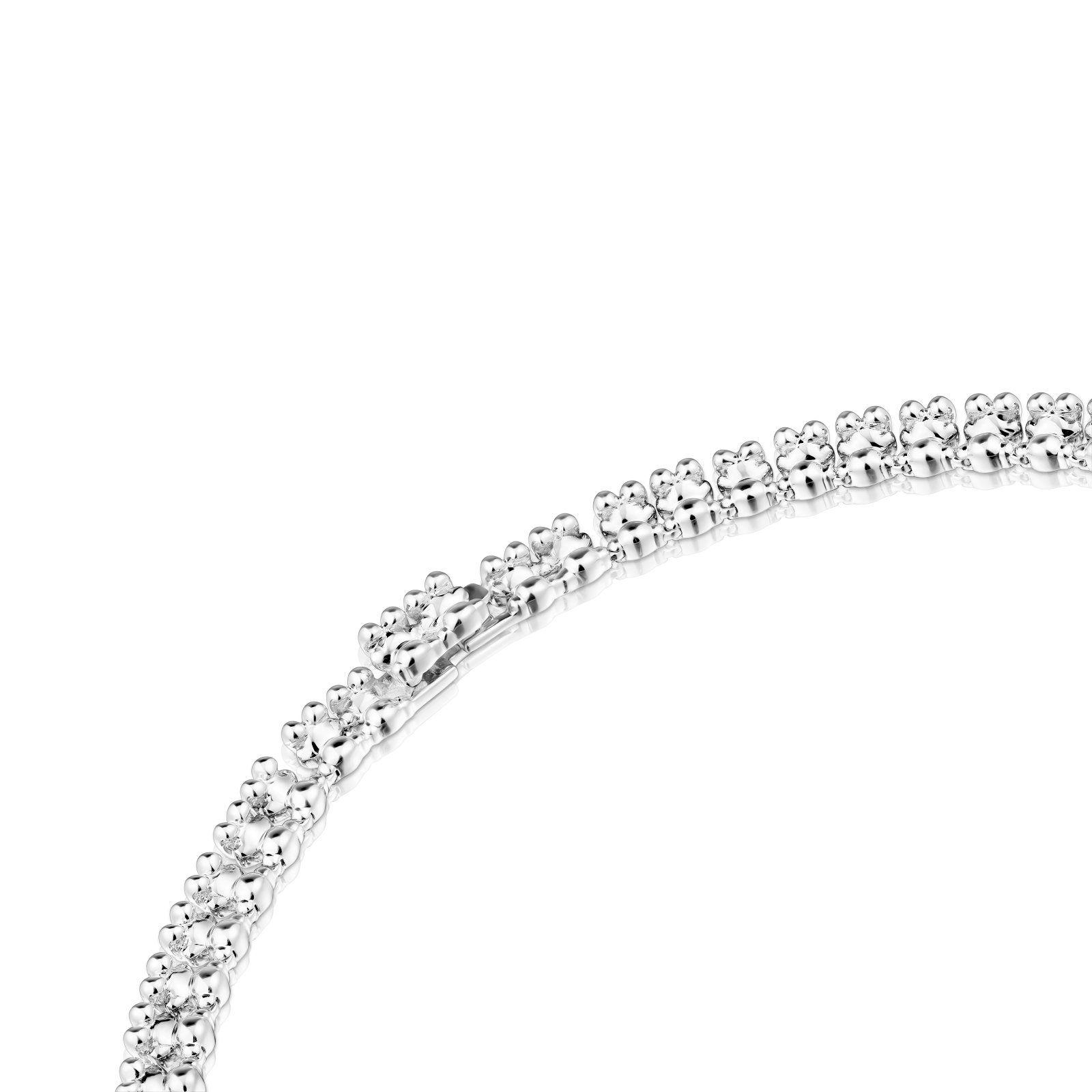 Collar corto de plata motivos oso Bold Bear-2