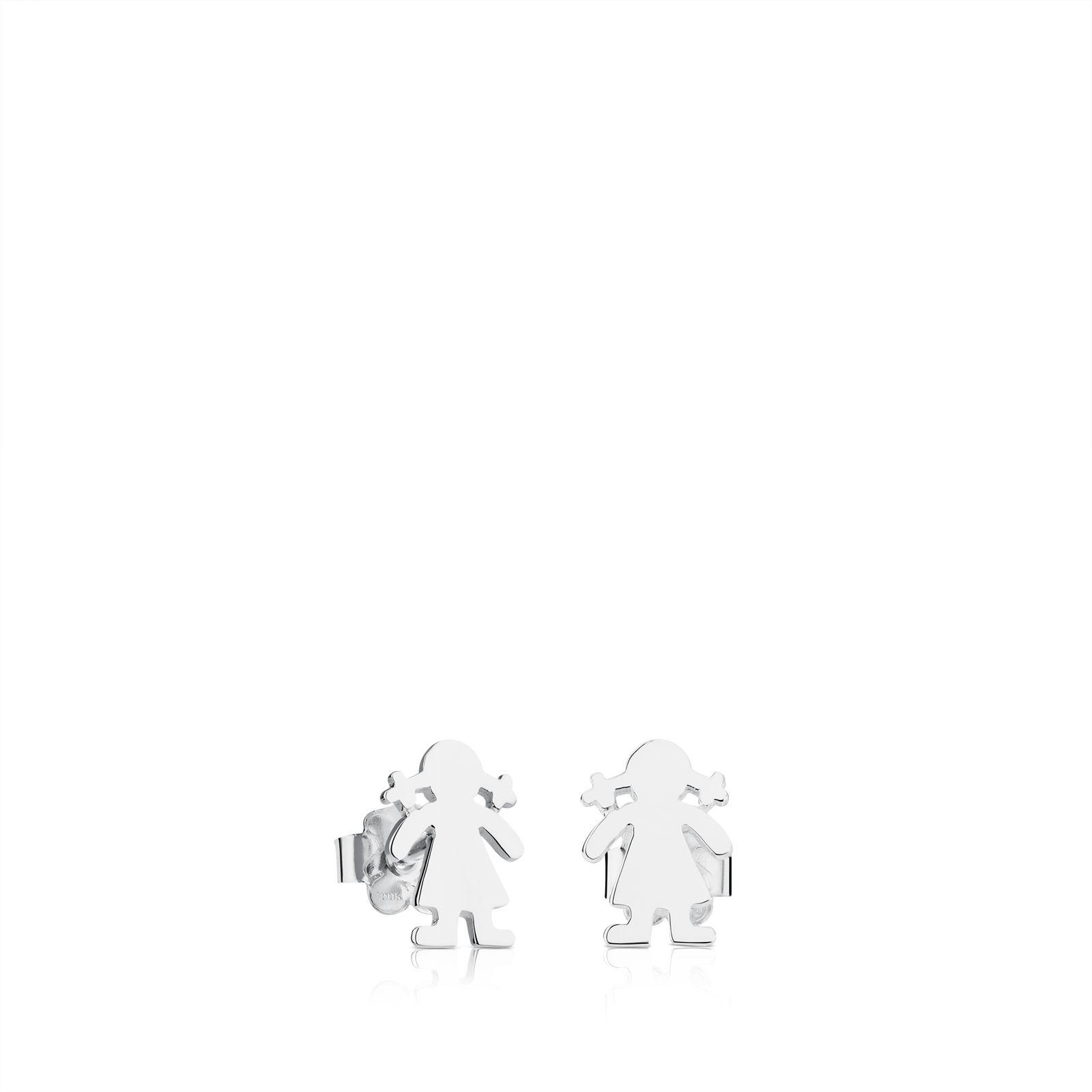 Pendientes Basics Niña de Plata Tous-0