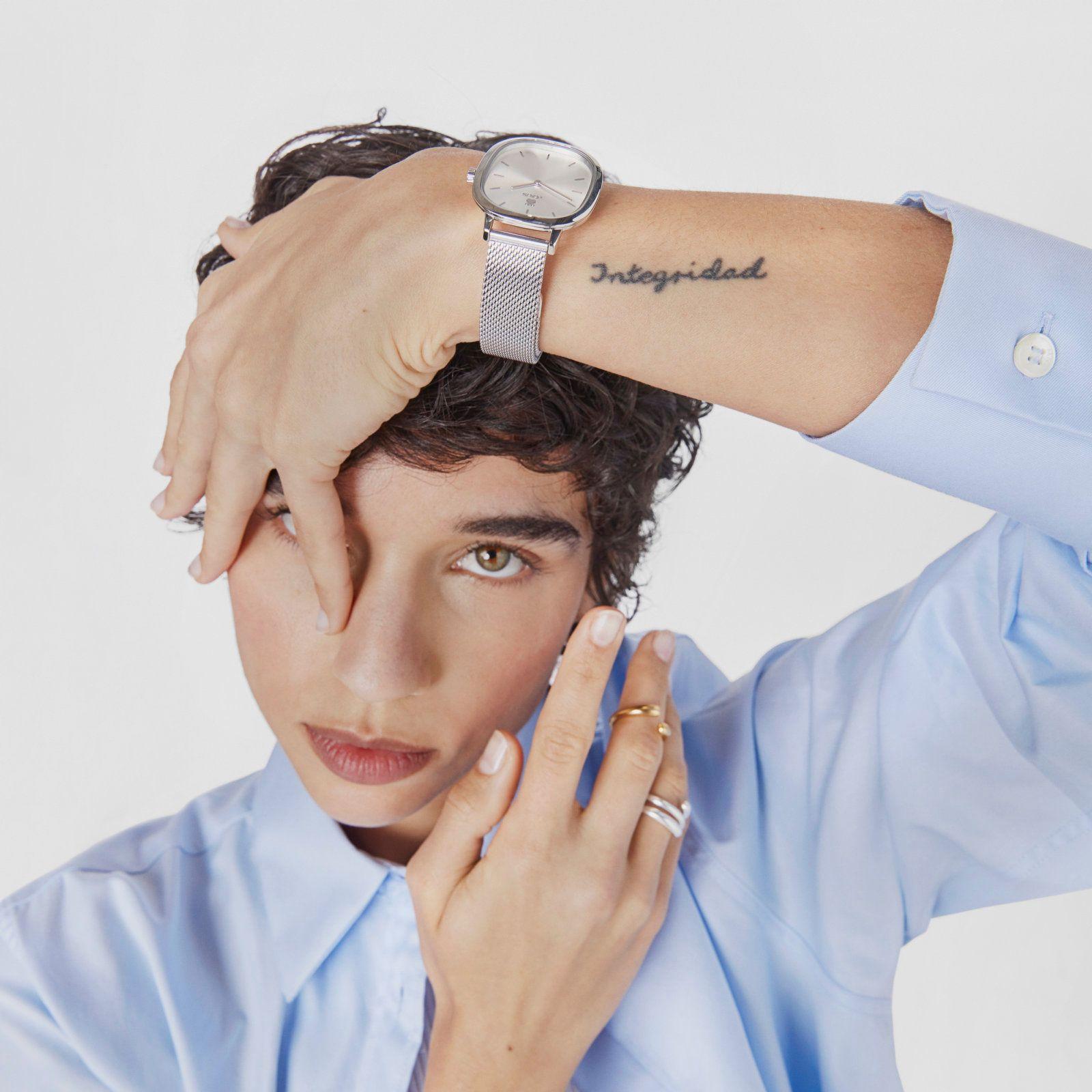 Reloj analógico Heritage de acero-5