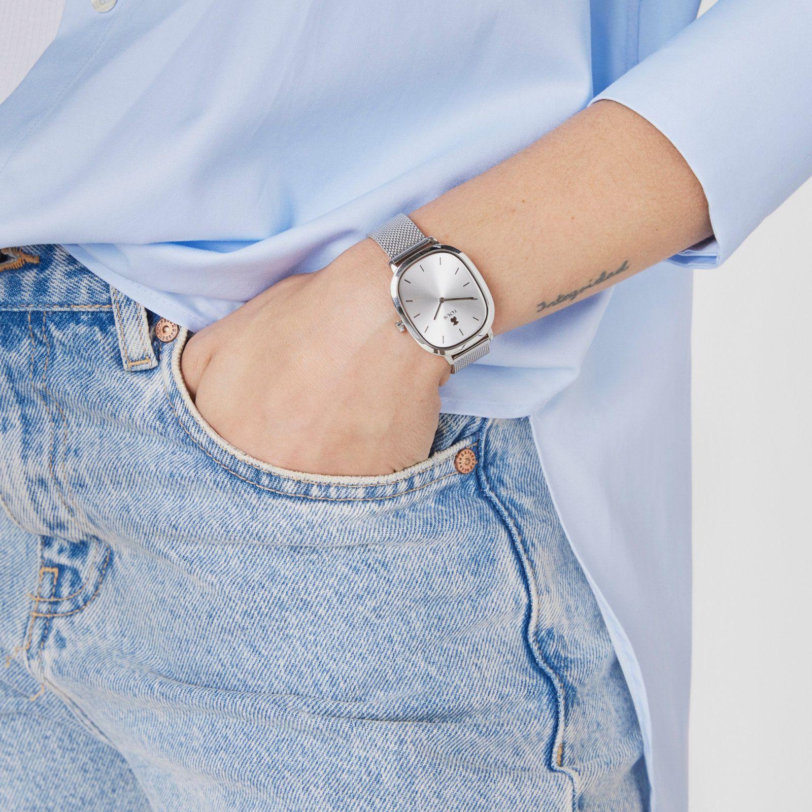 Reloj analógico Heritage de acero-6