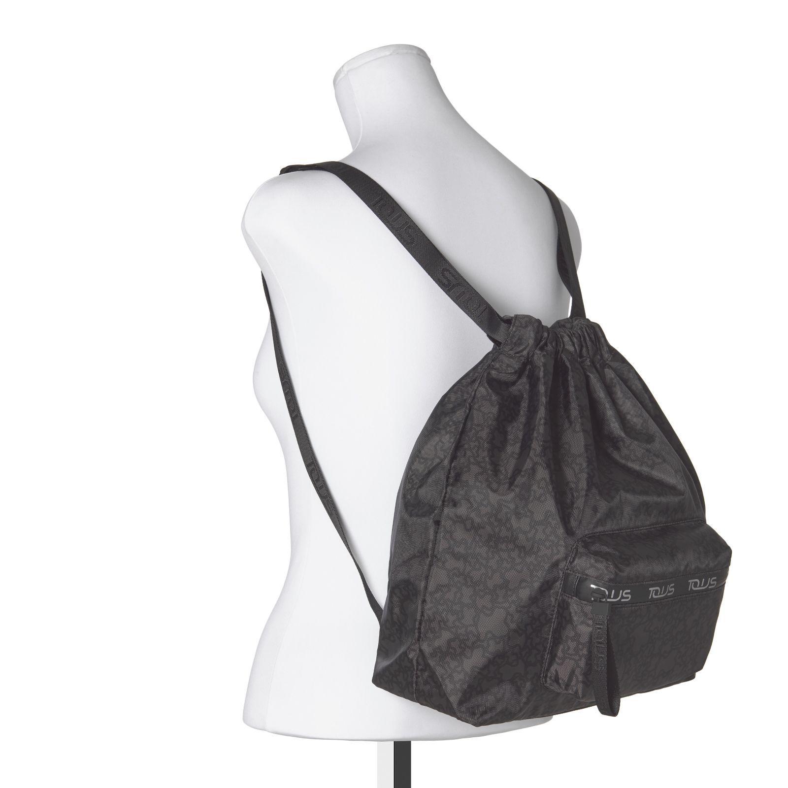 Mochila Plana Kaos Mini Sport negro-gris Tous-2