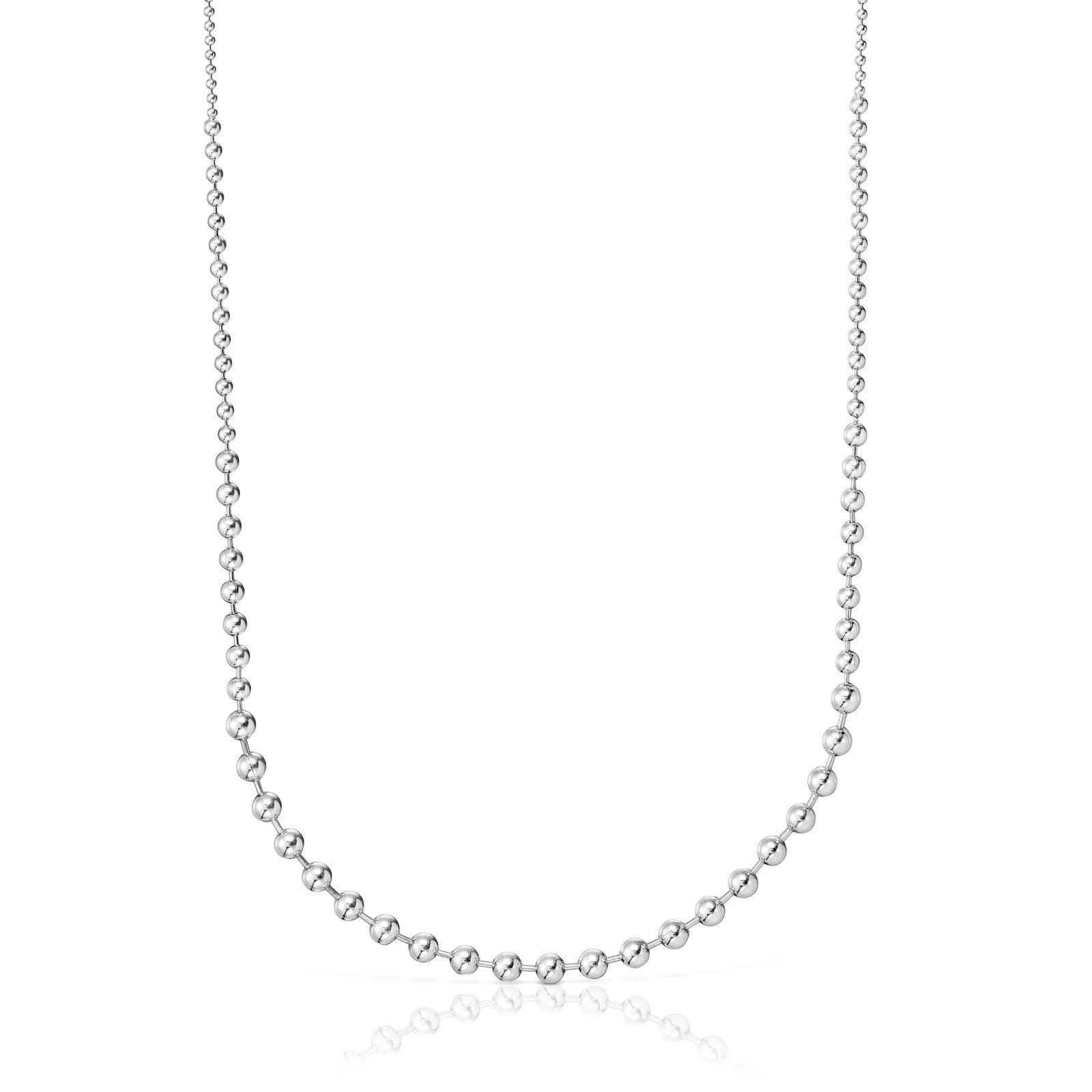 Collar largo de plata Gloss-0