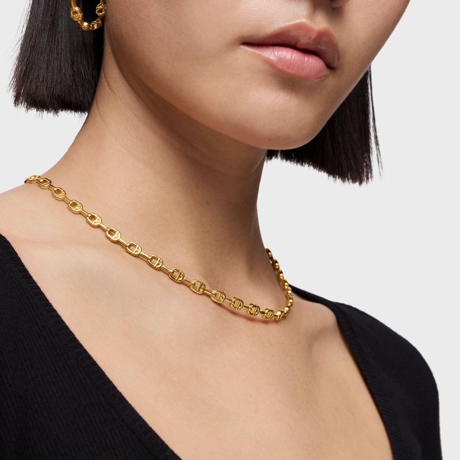 Collar corto logo con baño de oro 18 kt sobre plata TOUS MANIFESTO-4