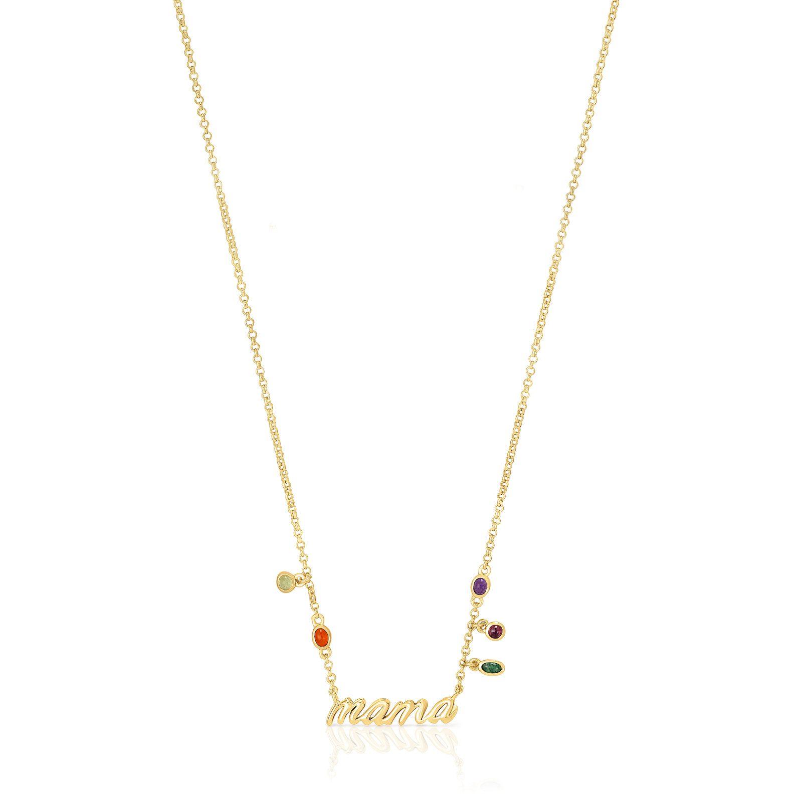 Collar Mama de plata vermeil y gemas TOUS Mama-3