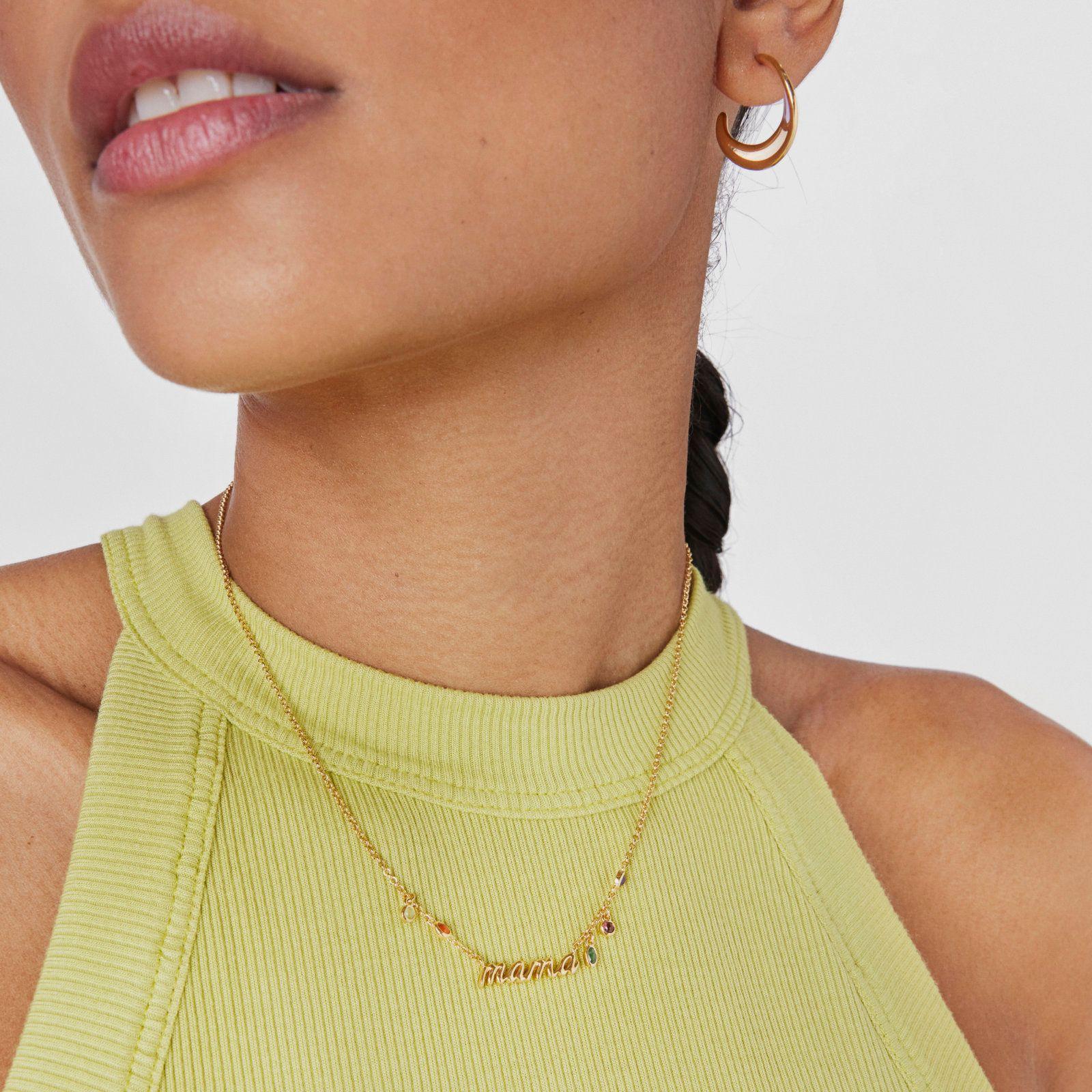 Collar Mama de plata vermeil y gemas TOUS Mama-5